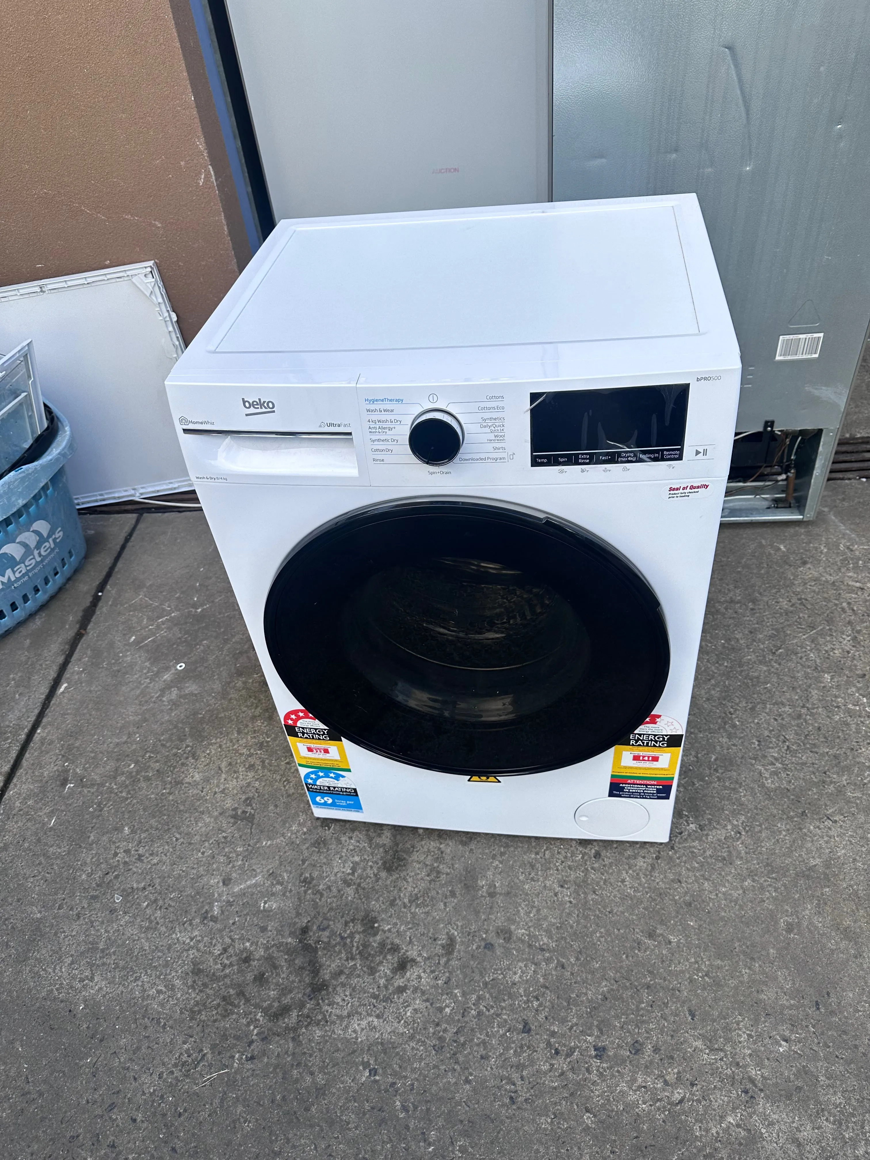 *Current Model* Beko 8kg/4kg UltraFast Washer Dryer Combo BWDB8420W [Factory Second]