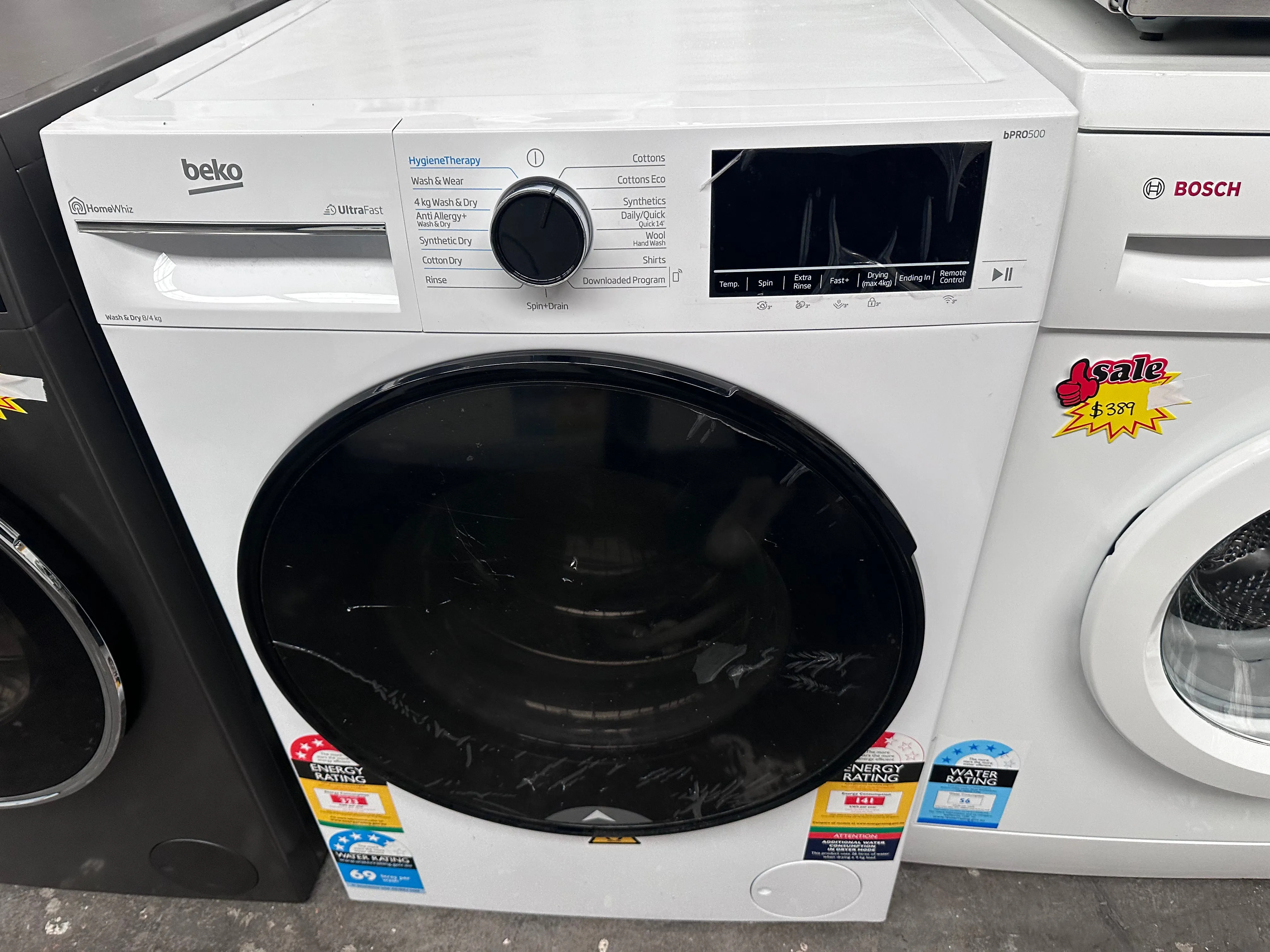 *Current Model* Beko 8kg/4kg UltraFast Washer Dryer Combo BWDB8420W [Factory Second]