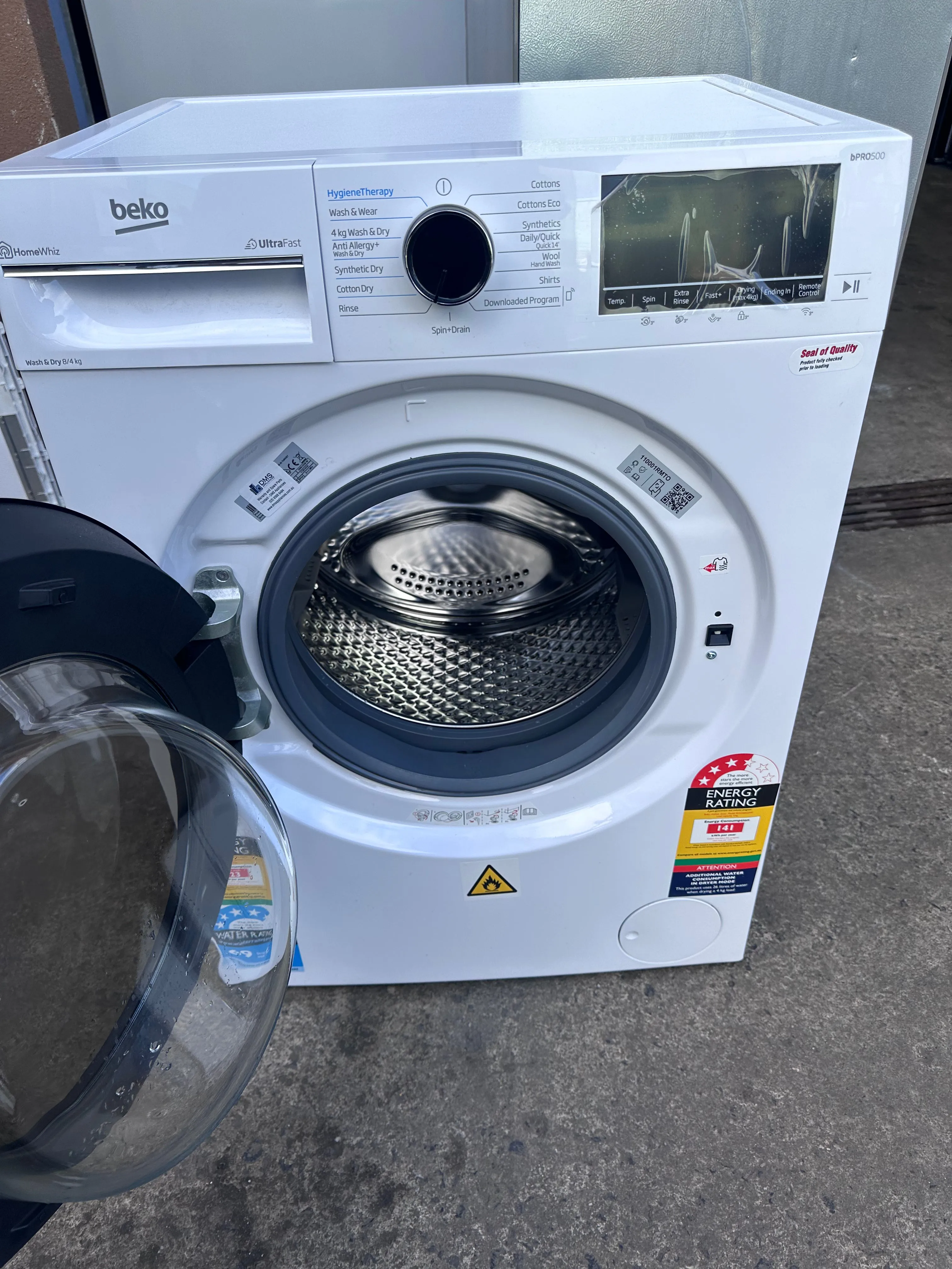 *Current Model* Beko 8kg/4kg UltraFast Washer Dryer Combo BWDB8420W [Factory Second]