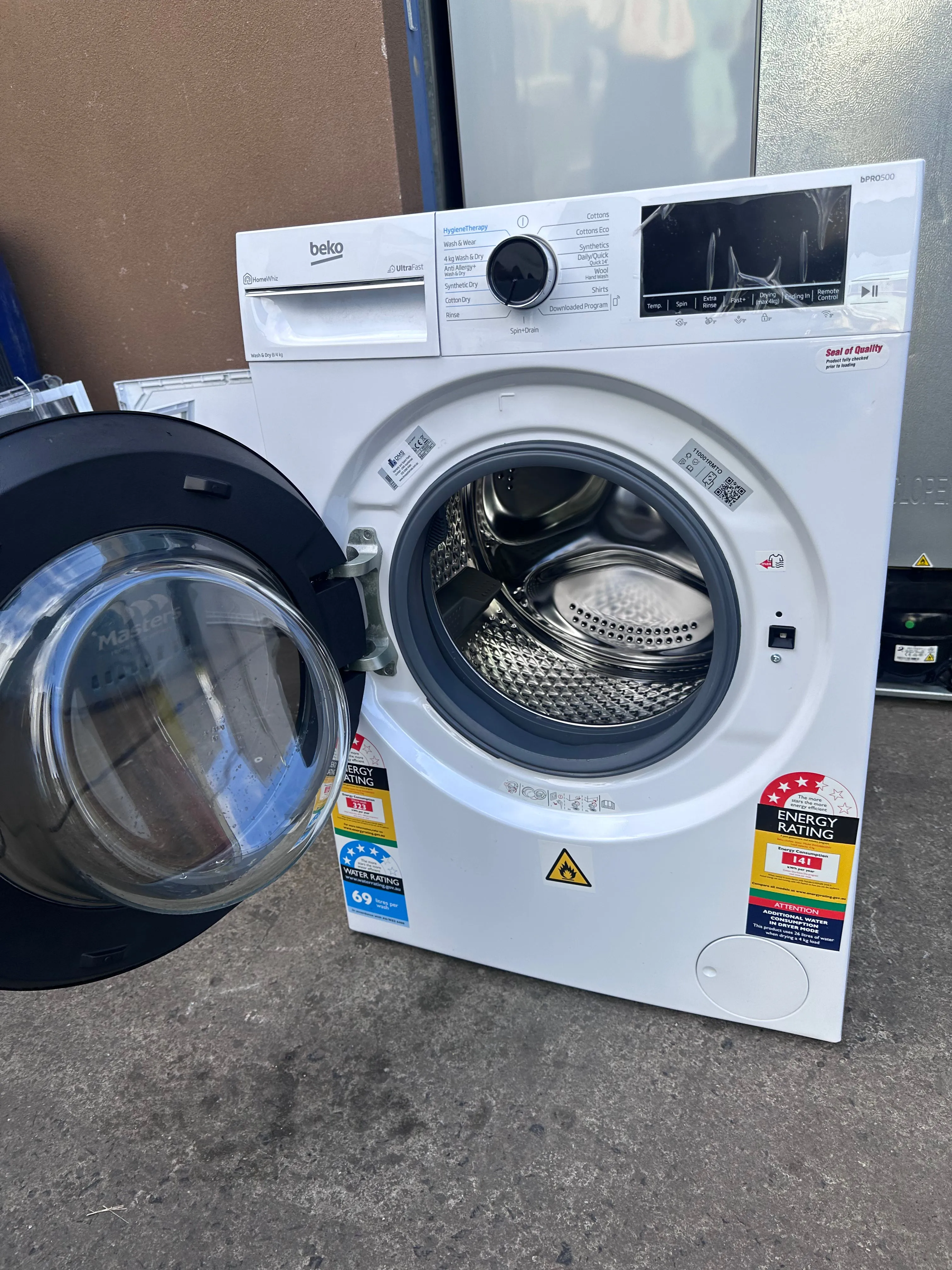 *Current Model* Beko 8kg/4kg UltraFast Washer Dryer Combo BWDB8420W [Factory Second]
