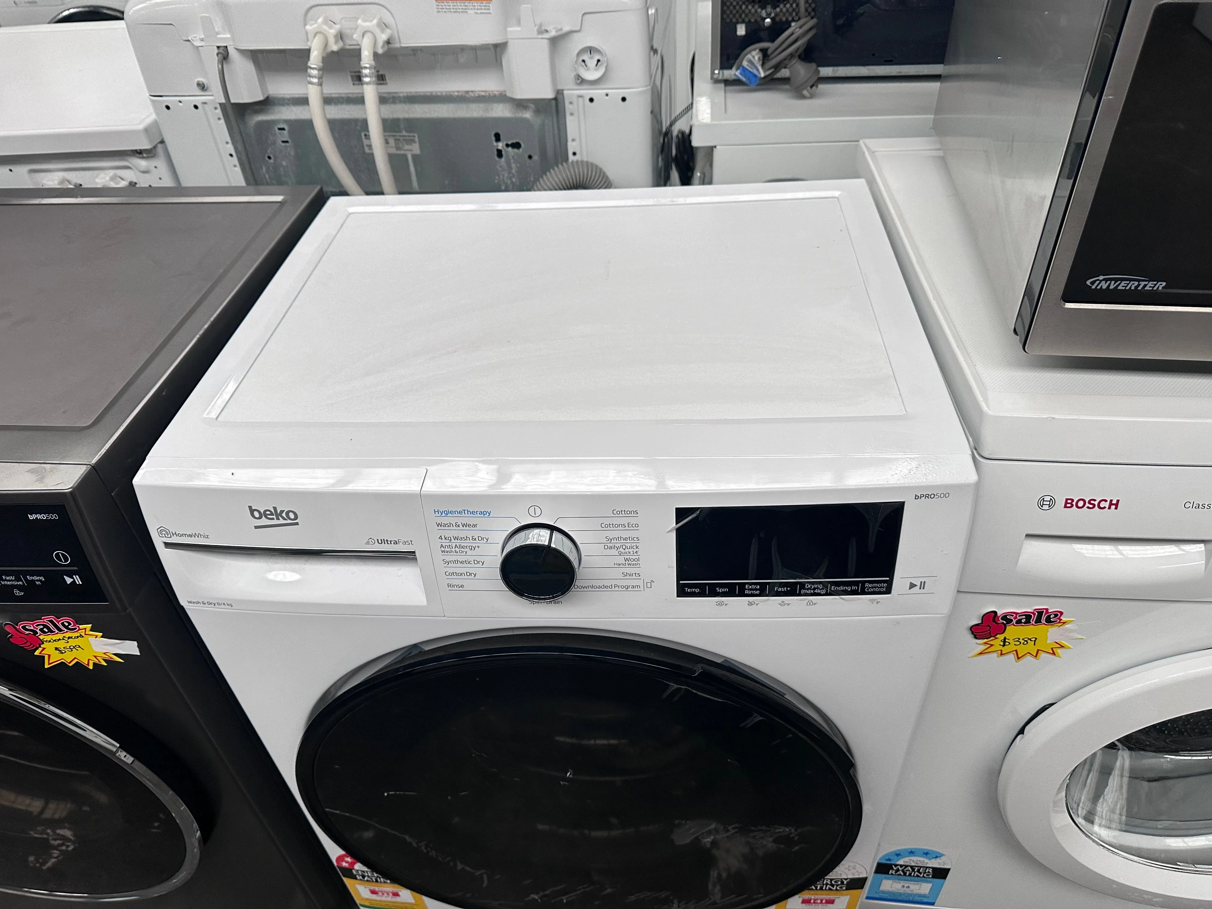 *Current Model* Beko 8kg/4kg UltraFast Washer Dryer Combo BWDB8420W [Factory Second]