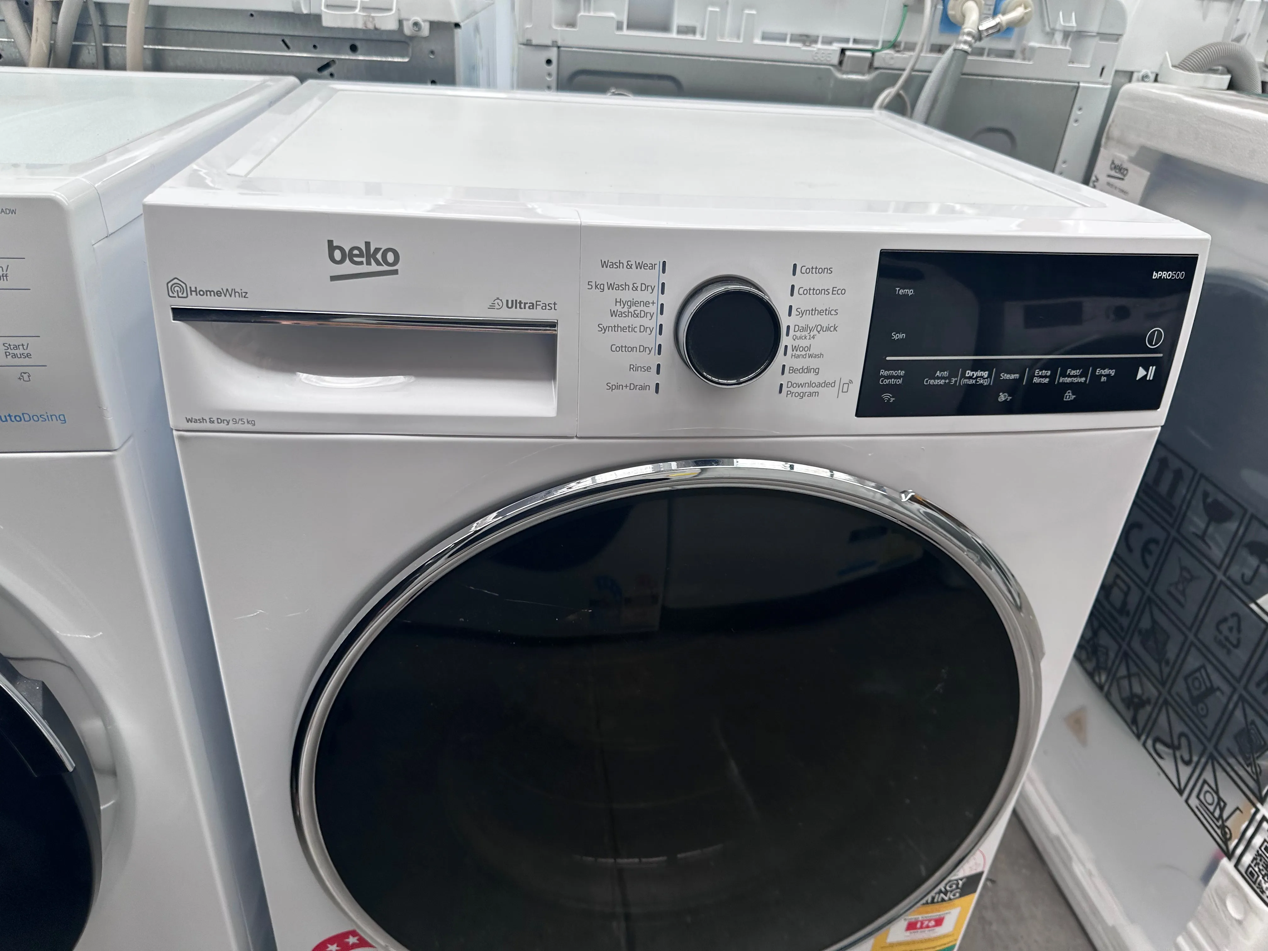 *Current Model* Beko 9kg/5kg UltraFast Washer Dryer Combo BWDB9540W  [Carton Damage]