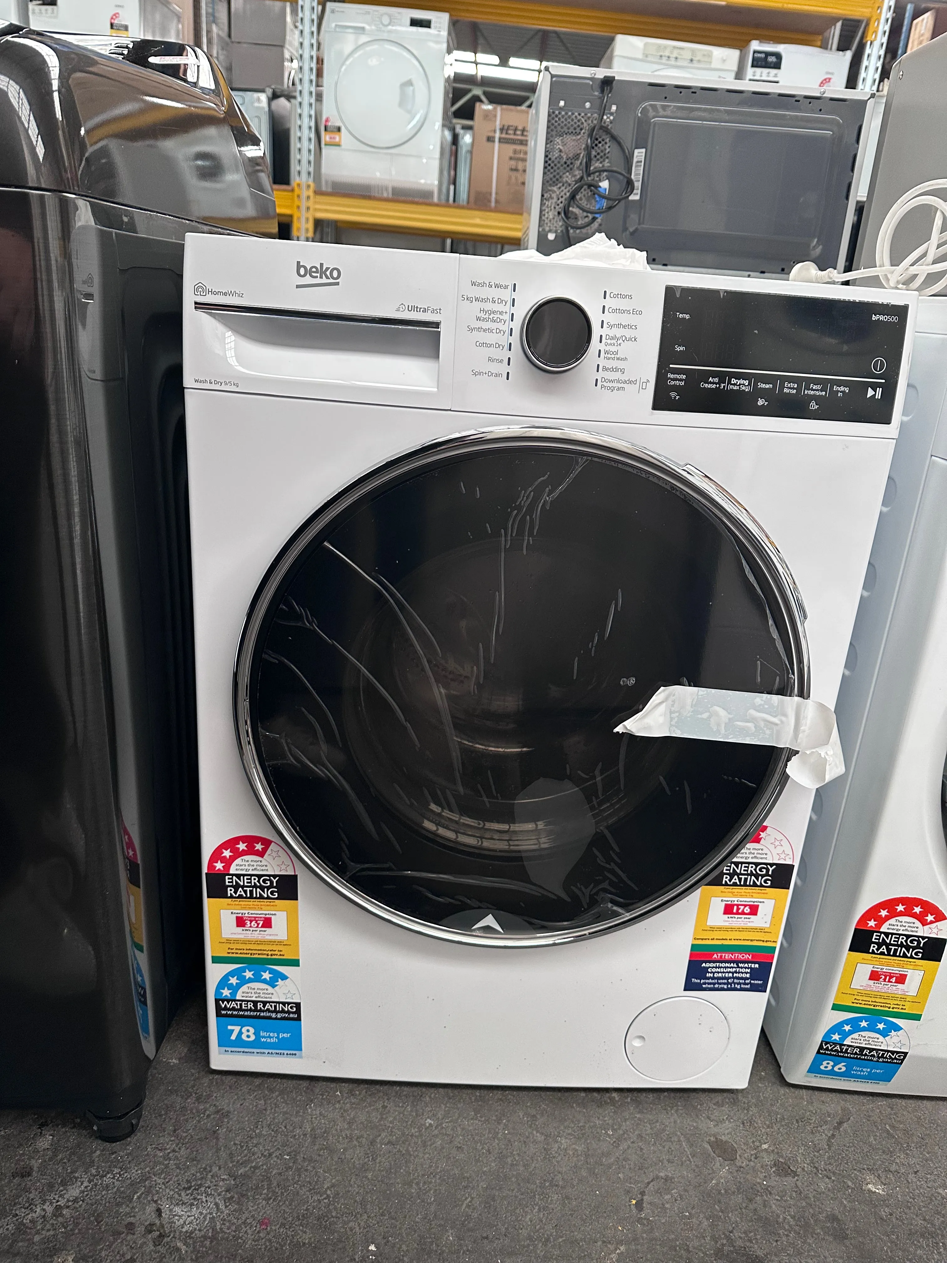 *Current Model* Beko 9kg/5kg UltraFast Washer Dryer Combo BWDB9540W [Carton Damage]