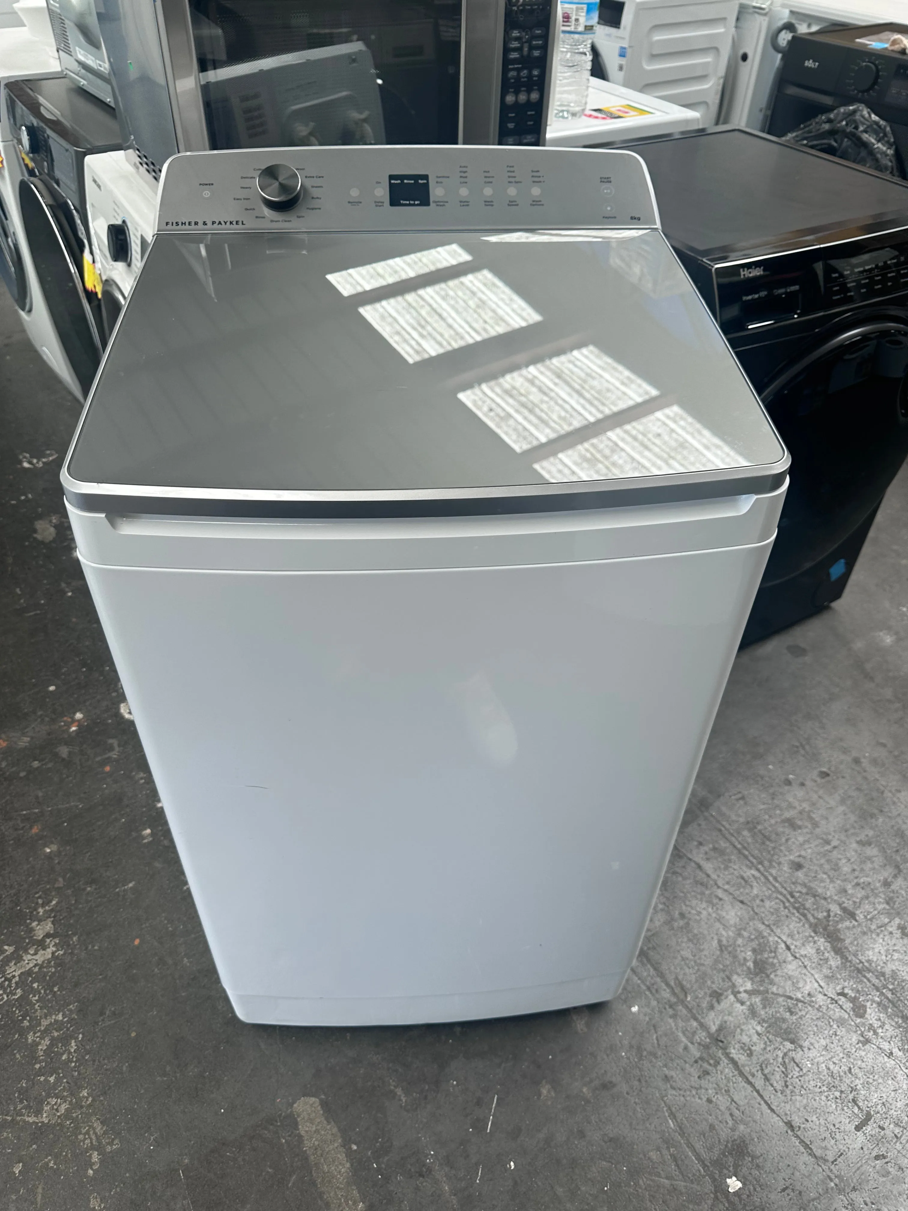 *Current Model* Fisher & Paykel Series 5 8kg Top Load Washing Machine with UV Sanitise [Factory Second]