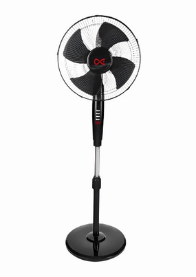 DaewooStand Fan, 18Inch, 5Blades, 80 Watts, With Remote, Black