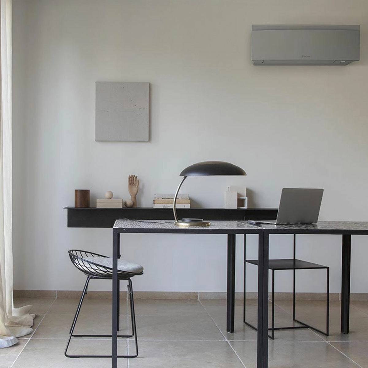 Daikin Emura 3 dual split air conditioner 7000 15000 BTU inverter A   wifi outdoor unit 5 kW Silver