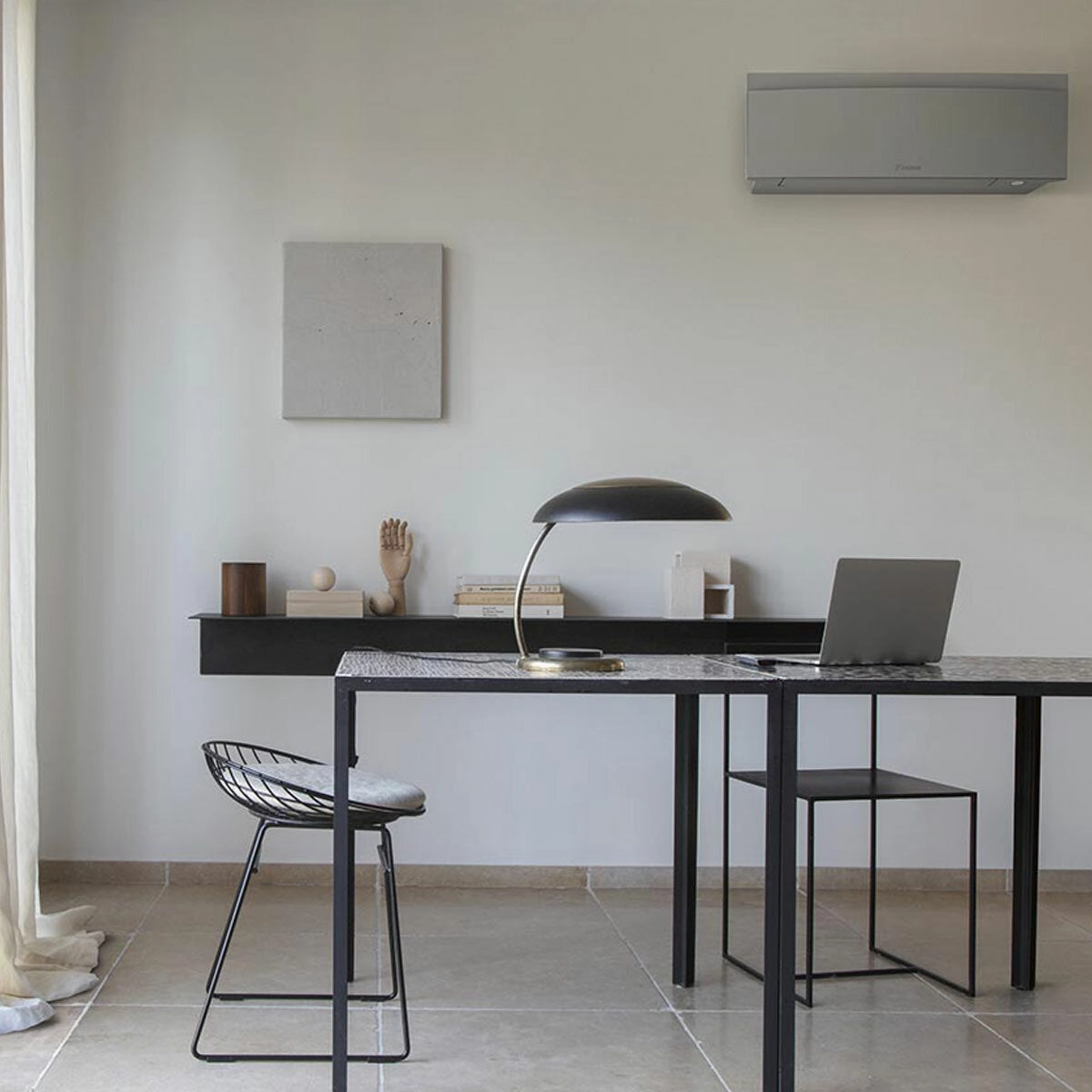 Daikin Emura 3 dual split air conditioner 7000 9000 BTU inverter A   wifi outdoor unit 4 kW Silver
