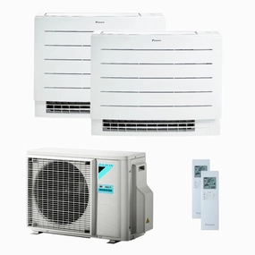 Daikin Perfera Floor air conditioner dual split 7000   12000 BTU inverter A    wifi outdoor unit 4.0 kW