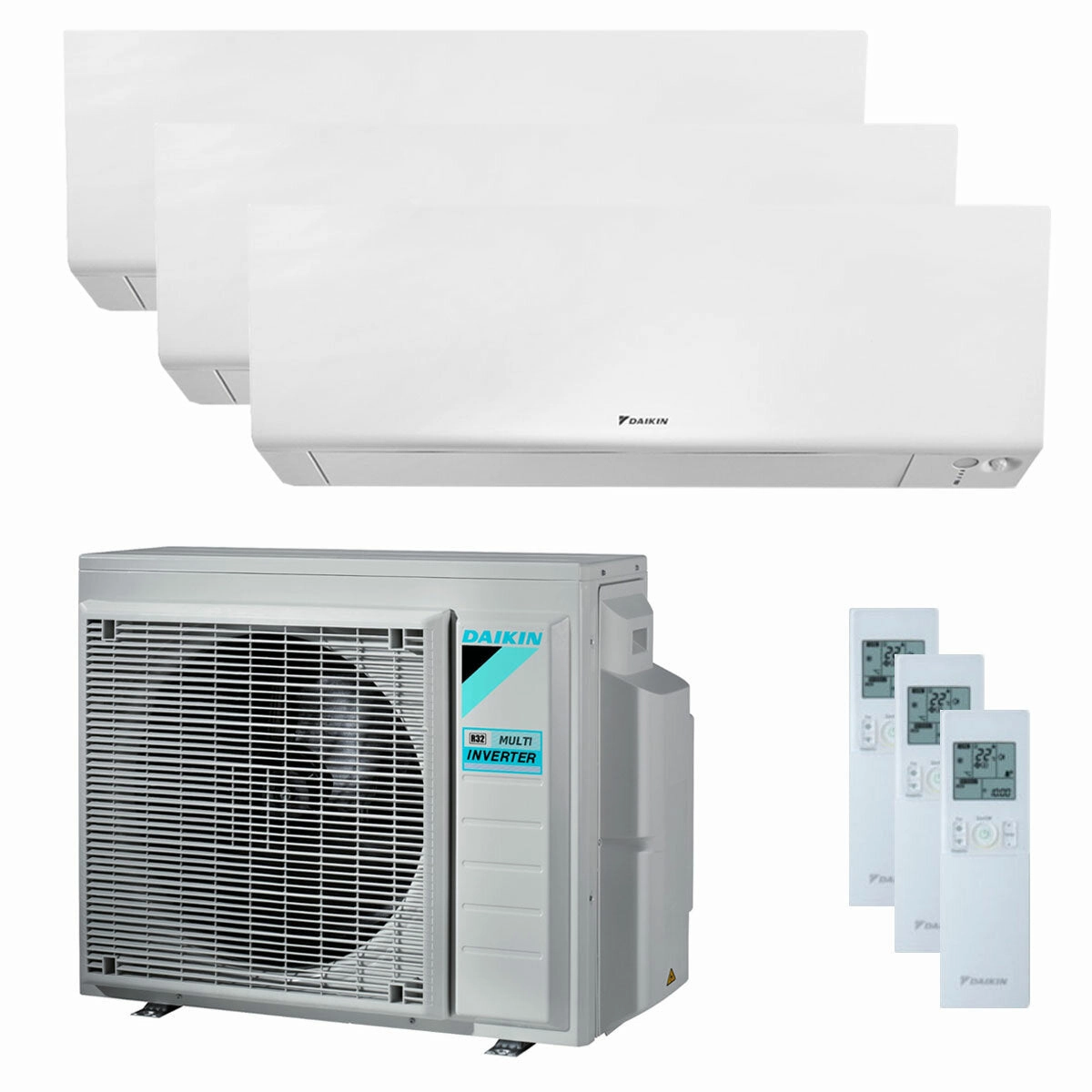 Daikin Perfera Wall trial split air conditioner 5000   5000   5000 BTU inverter A     wifi outdoor unit 4.0 kW