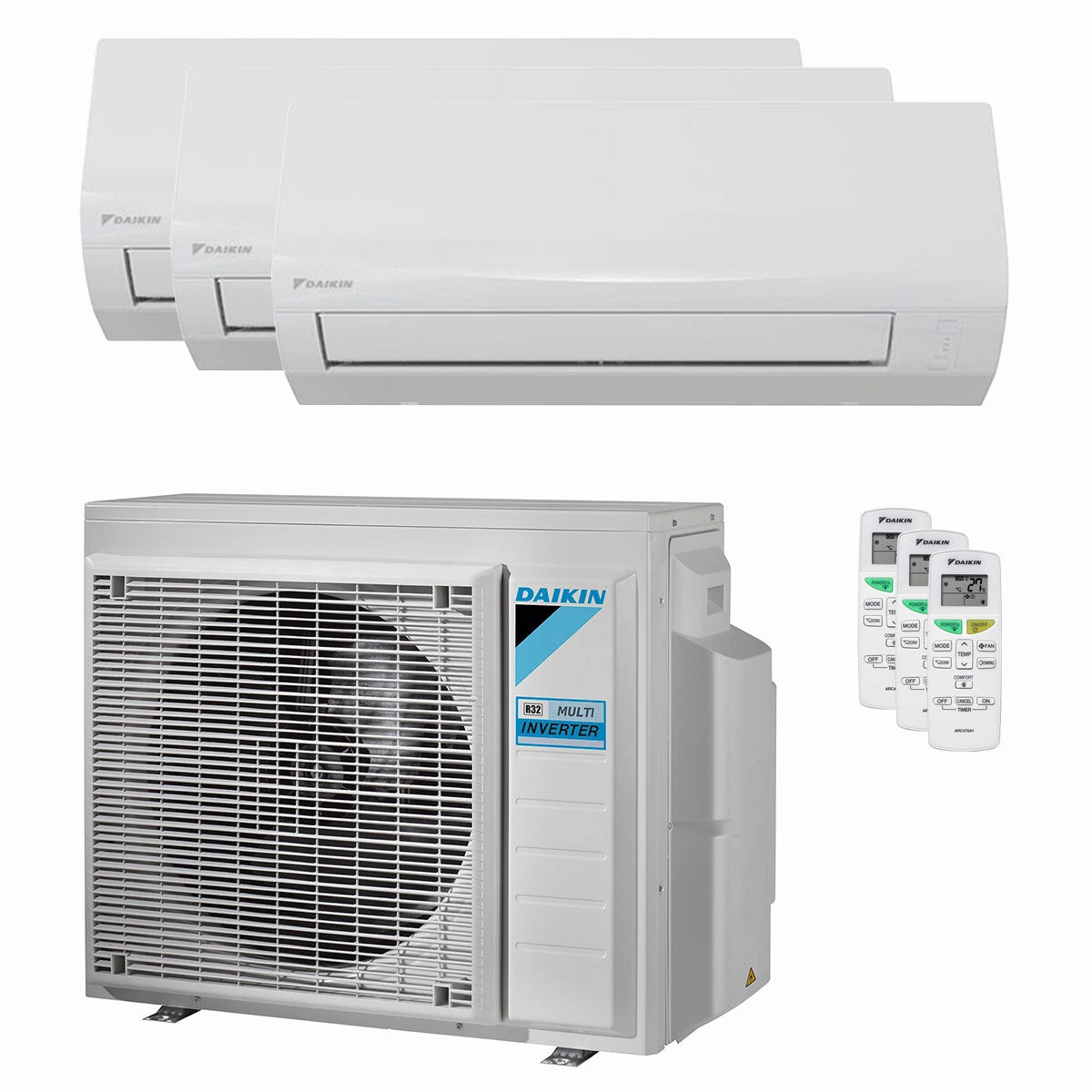 Daikin Sensira Multi trial split air conditioner 12000 12000 12000 BTU inverter A   external unit 6.8 kW