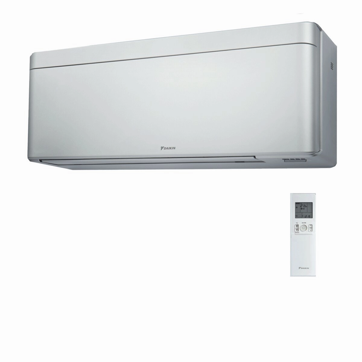 Daikin Stylish Silver dual split air conditioner 9000 9000 BTU inverter A    wifi external unit 5 kW