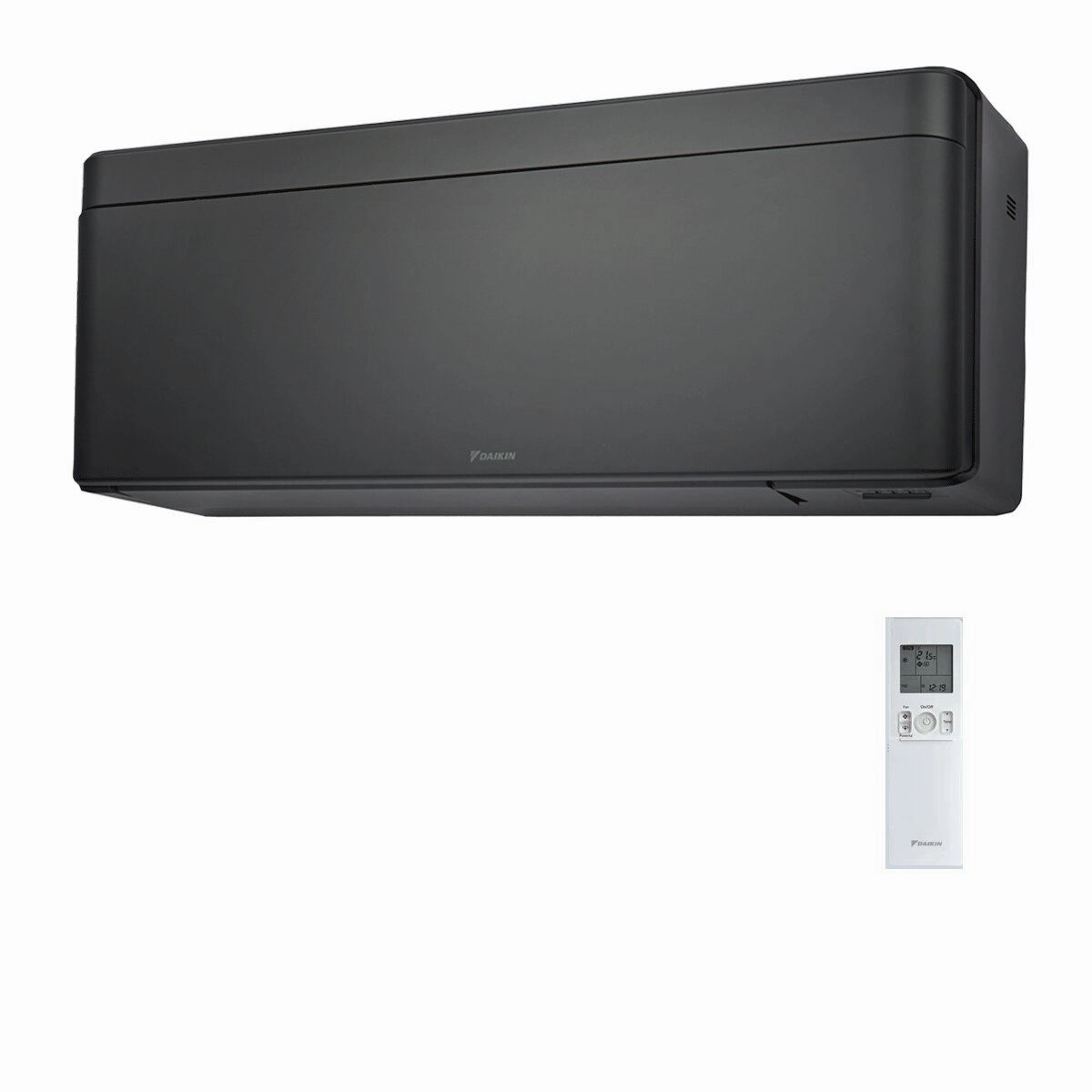 Daikin Stylish Total Black dual split air conditioner 12000 18000 BTU inverter A    wifi external unit 5 kW