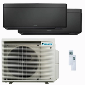 Daikin Stylish Total Black dual split air conditioner 9000 12000 BTU inverter A    wifi external unit 5 kW