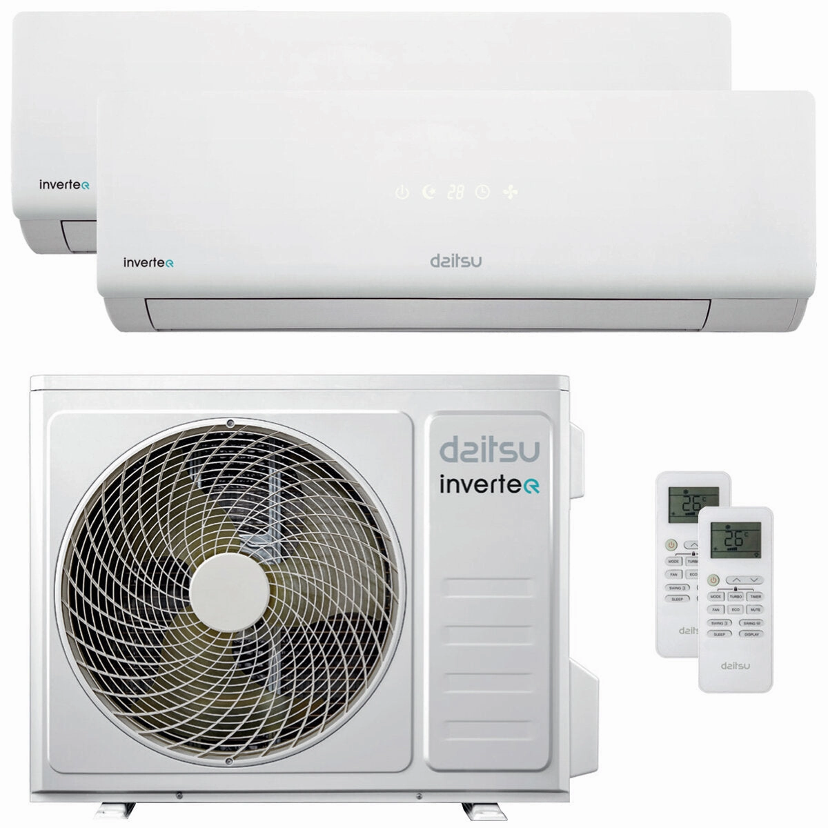 Daitsu Air Conditioner - Fujitsu Group - ECO DT-2/3 Series dual split 12000 12000 BTU inverter A   external 7.9 kW