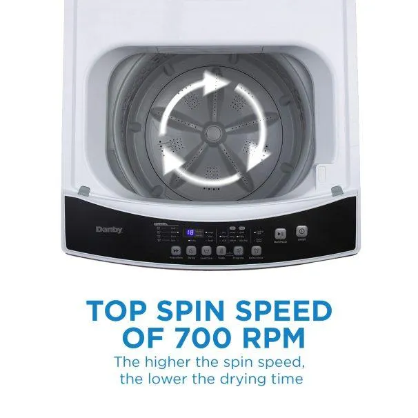 Danby 3.0 cu. ft. Top Loading Washer DWM12C1WDB-6