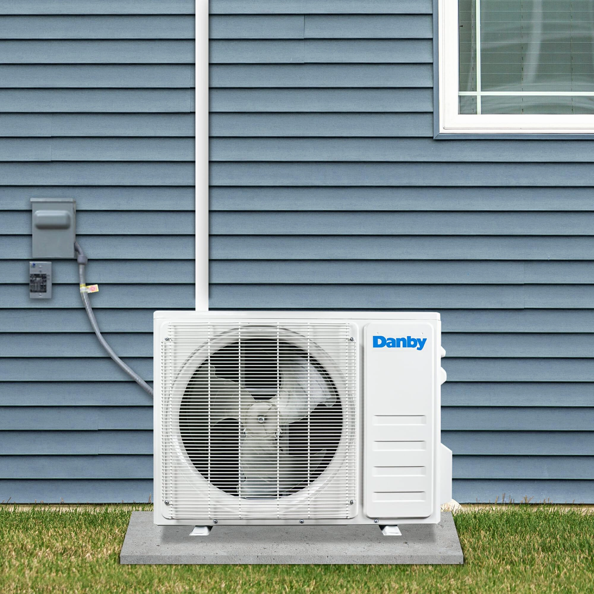 Danby 17000 BTU Mini-Split AC with Heat Pump in White - (DAS170GBHWDB)