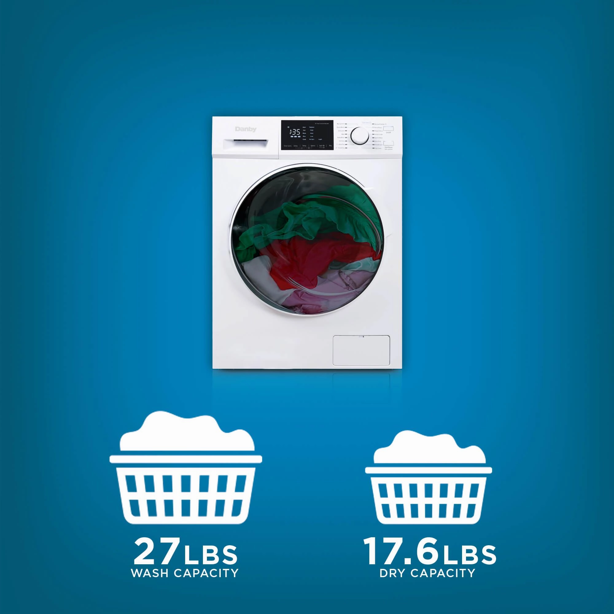Danby 2.7 cu. ft. All-In-One Washer & Ventless Dryer in White - (DWM120WDB3)