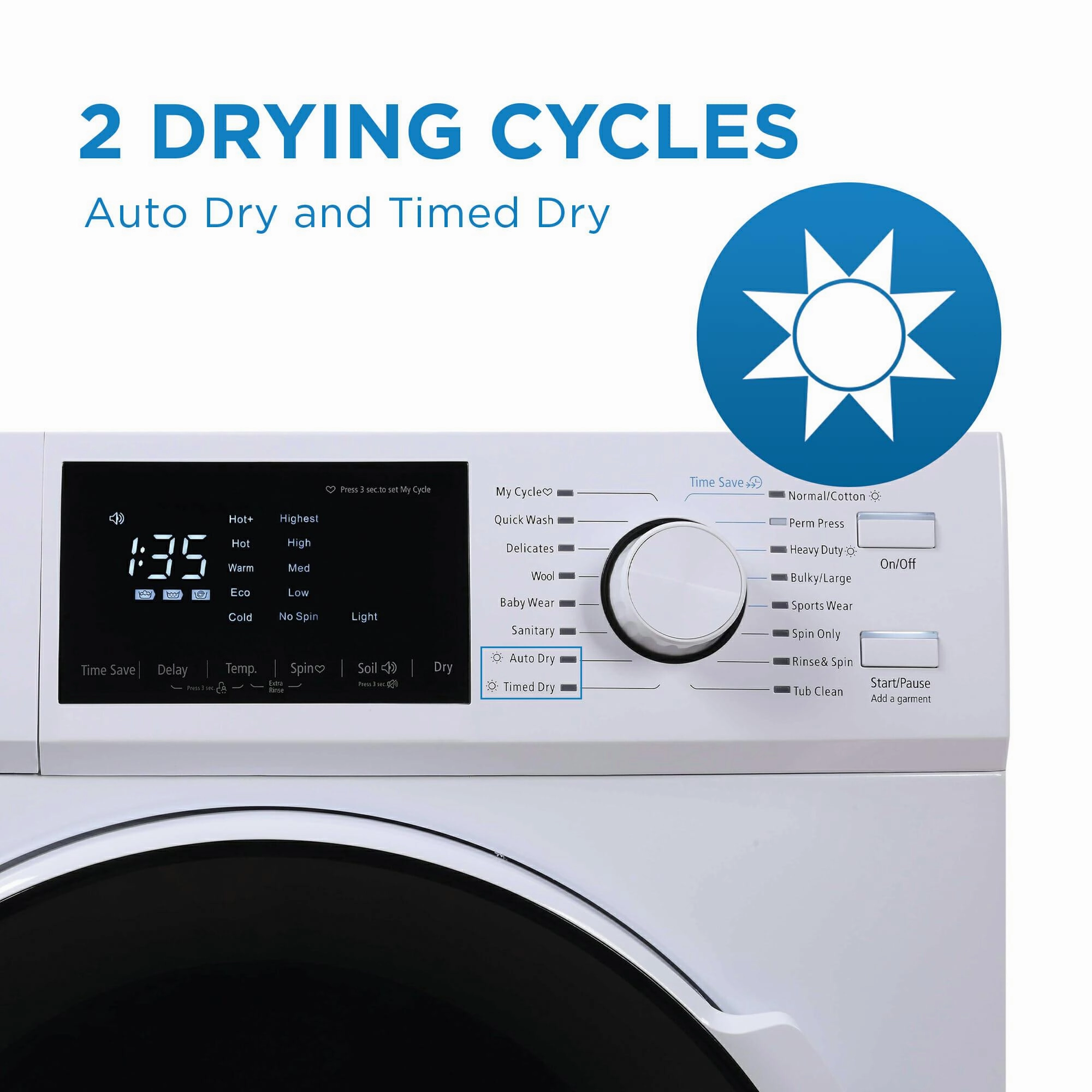 Danby 2.7 cu. ft. All-In-One Washer & Ventless Dryer in White - (DWM120WDB3)