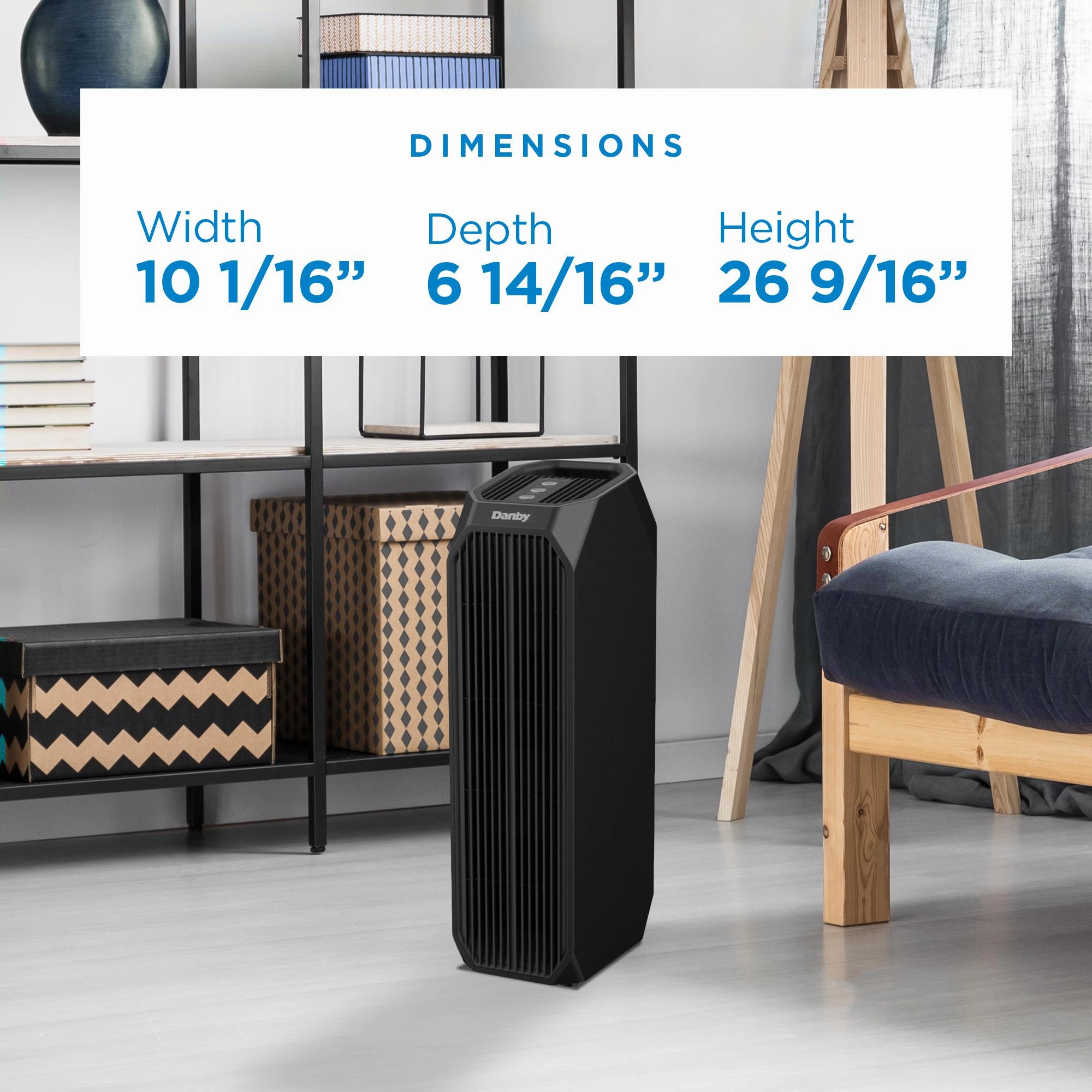 Danby DAP143BABUV Danby Air Purifier Up To 210 Sq. Ft. In Black