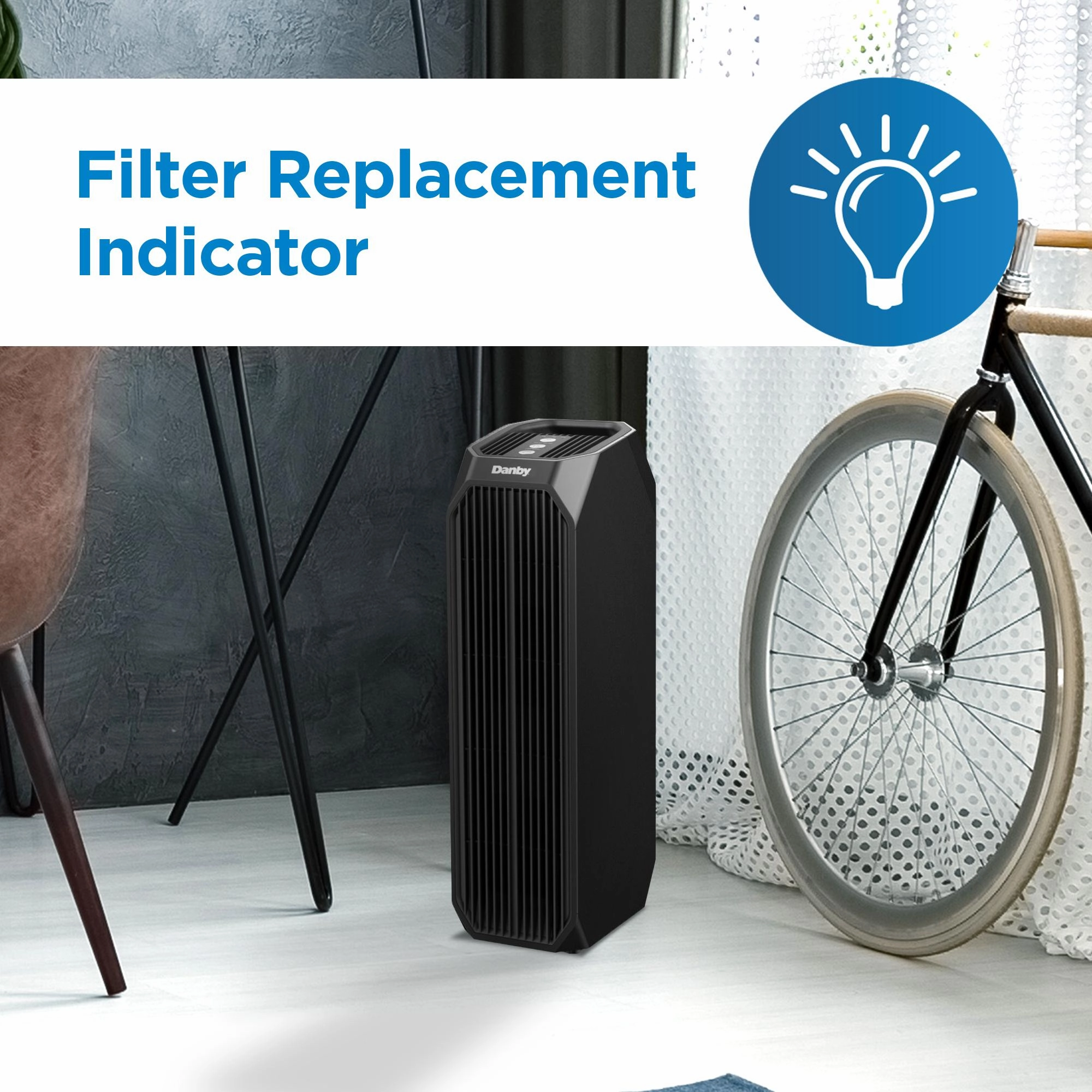 Danby DAP143BABUV Danby Air Purifier Up To 210 Sq. Ft. In Black