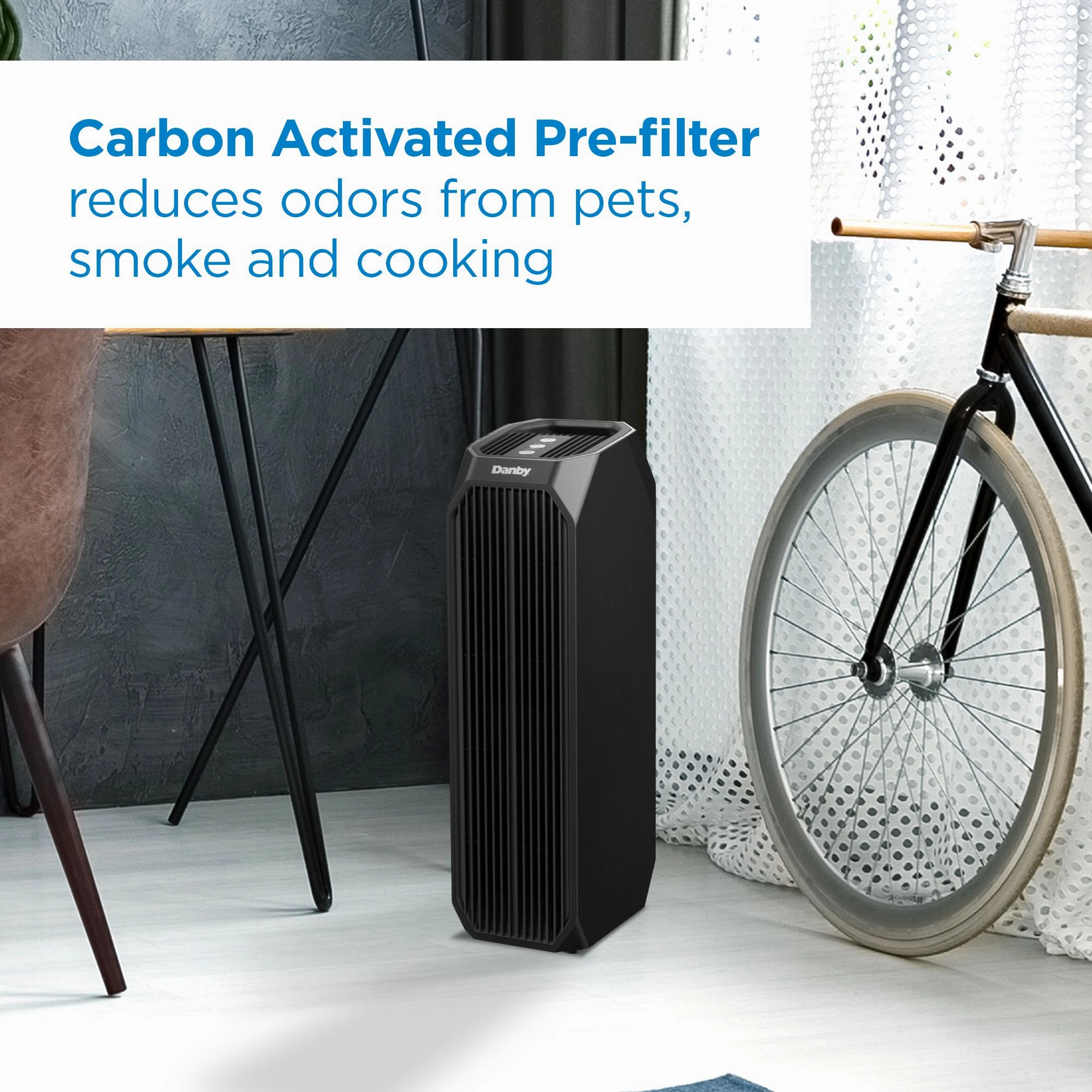 Danby DAP143BABUV Danby Air Purifier Up To 210 Sq. Ft. In Black