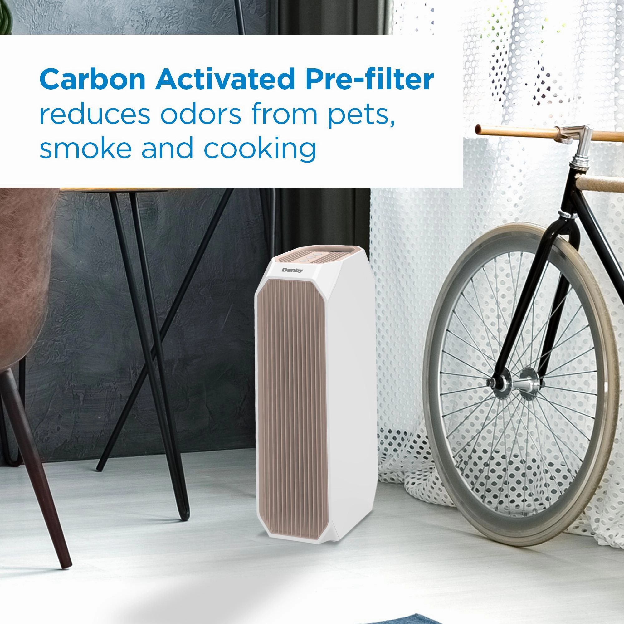Danby DAP143BAWUV Danby Air Purifier Up To 210 Sq. Ft. In White