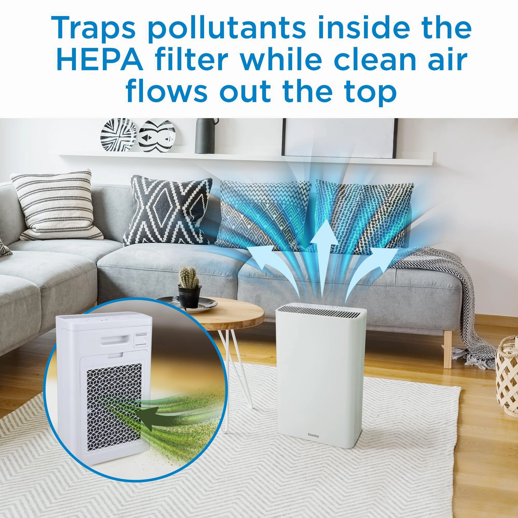 Danby DAP152BAWI Danby Air Purifier Up To 210 Sq. Ft. In White