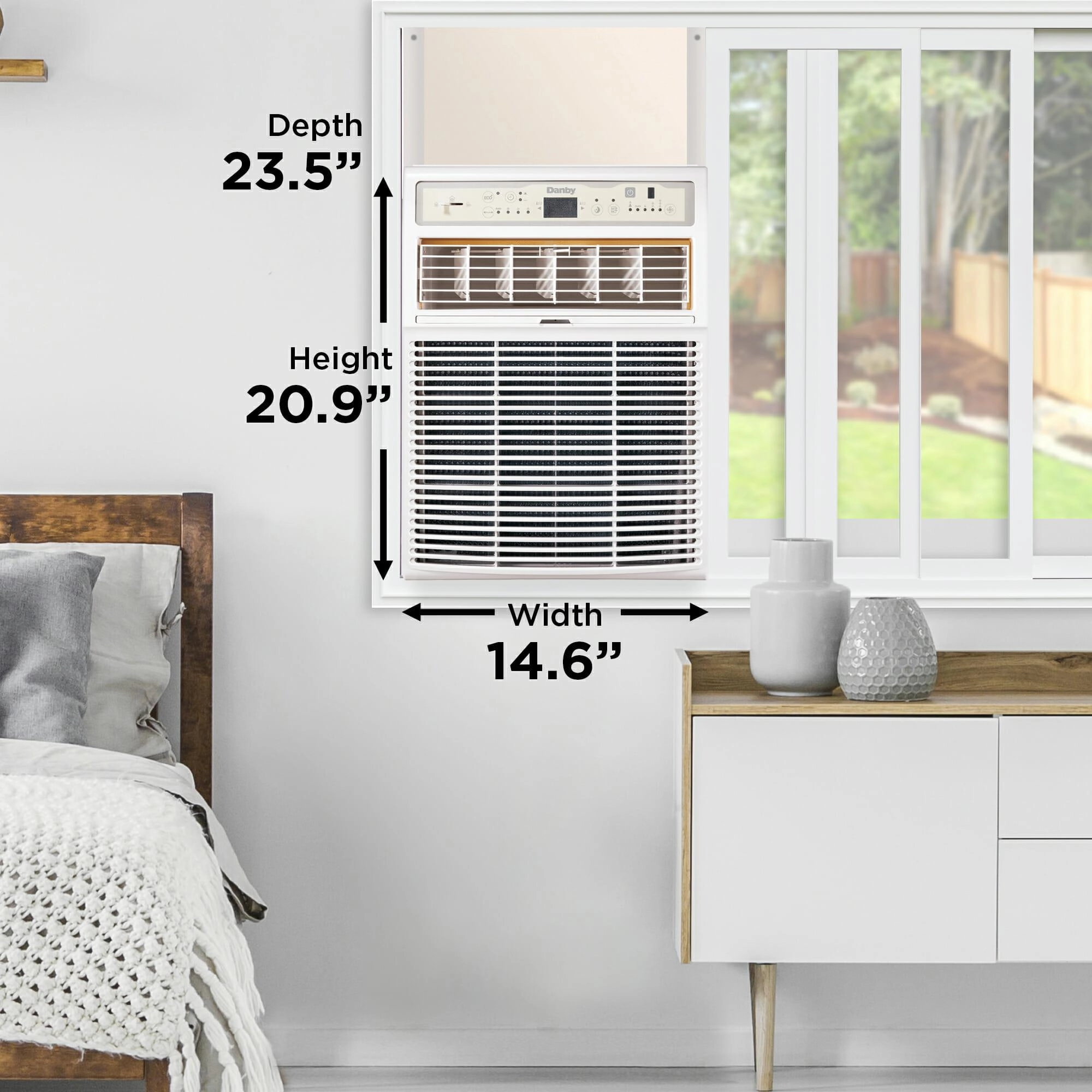 Danby DVAC080B1WDB Danby 8000 Btu Vertical Ac In White