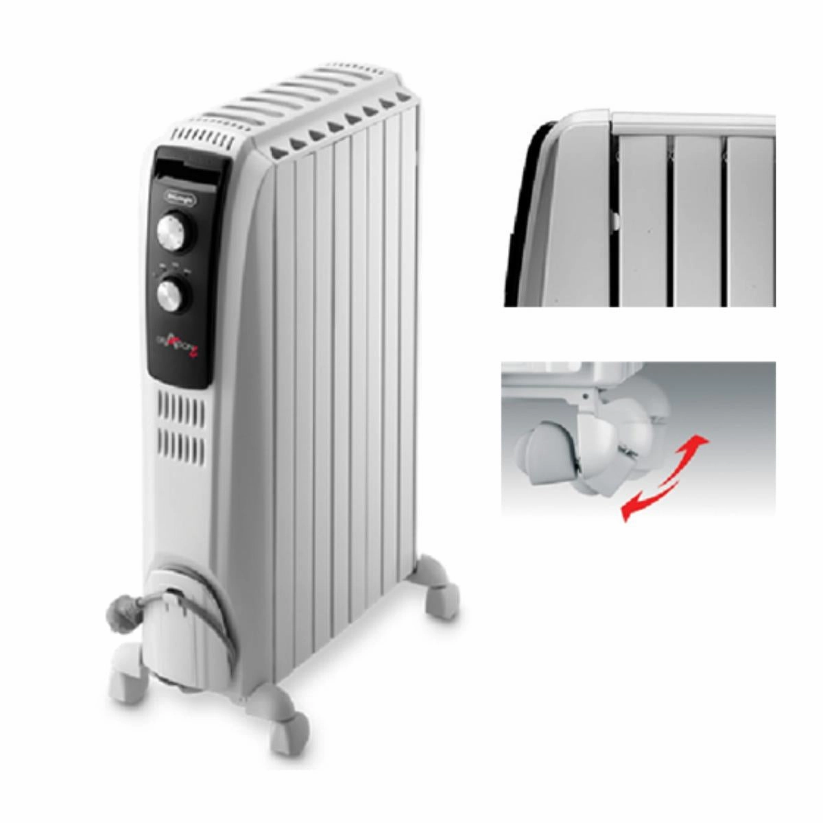 De'Longhi Oil Heater for Rooms Up To (M):75 Heating Power
