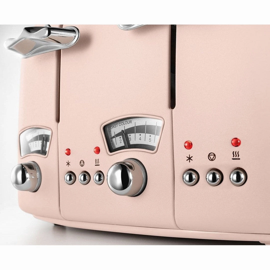 DeLonghi Argento Toaster | Flora Pink