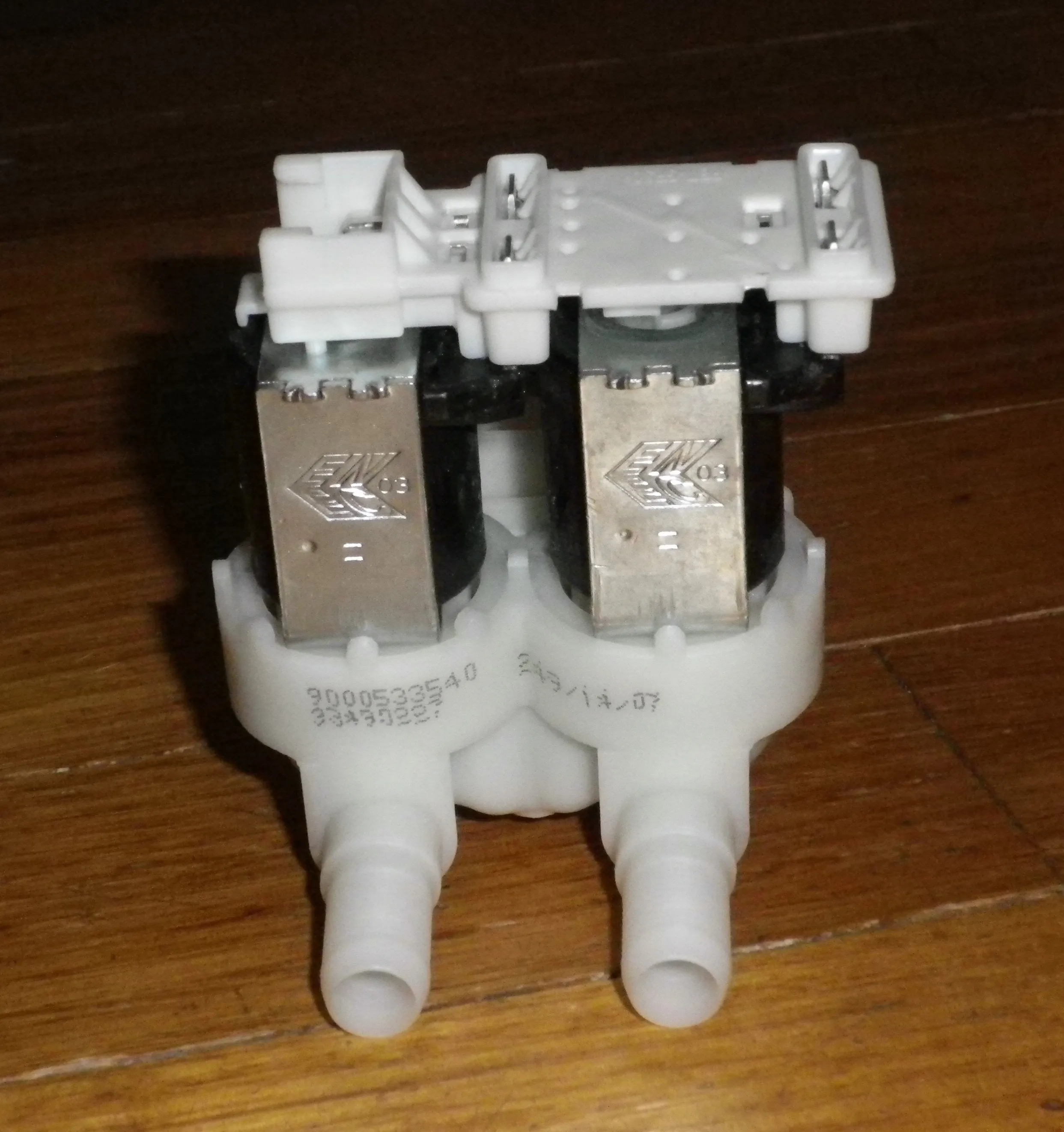 Dual Inlet Valve for Bosch & Hitachi Front Load Washer - Part # 10031360