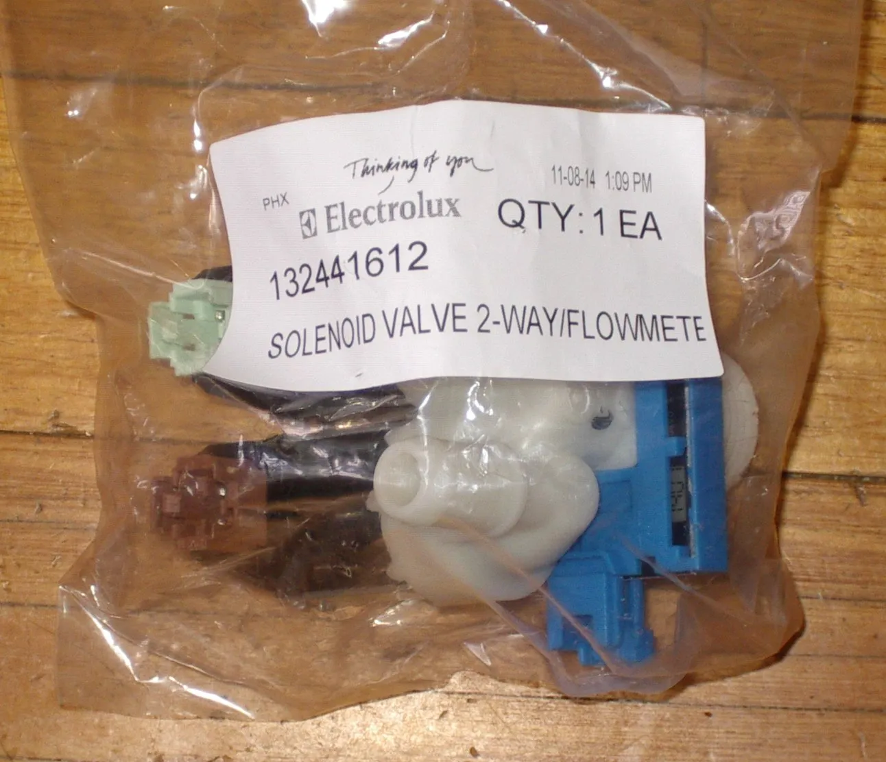 Dual Inlet Valve suits Electrolux EWF1074 Front Load Washer - Part # 132441612