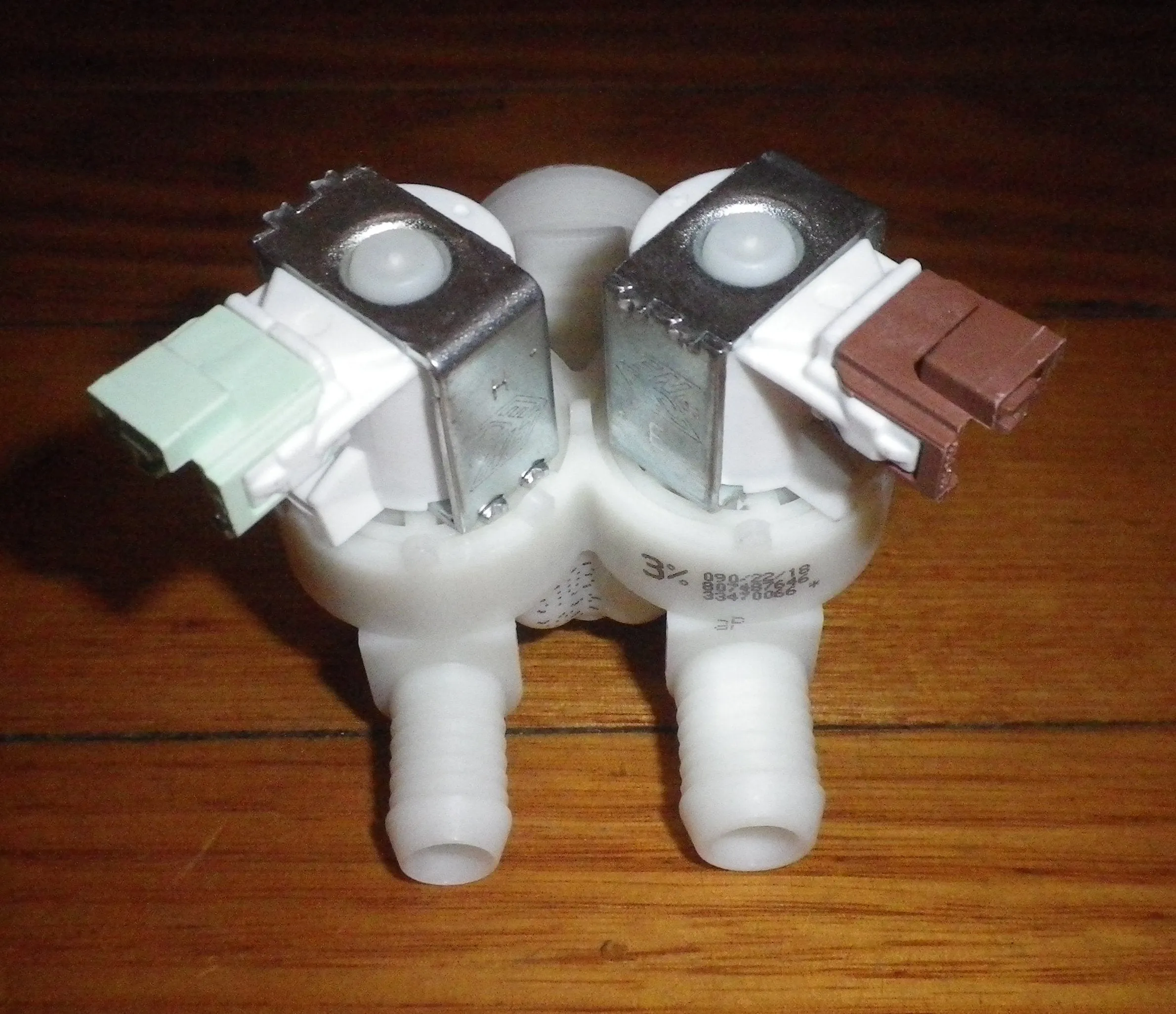Dual Inlet Valve with Flowmeter suits AEG LWX9A9613C Washer Dryer - Part # 1325186607