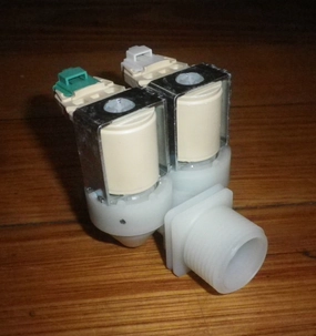 Dual Inlet Valve suits Westinghouse WWT8084J7WA Top Load Washer - Part # 140207156039