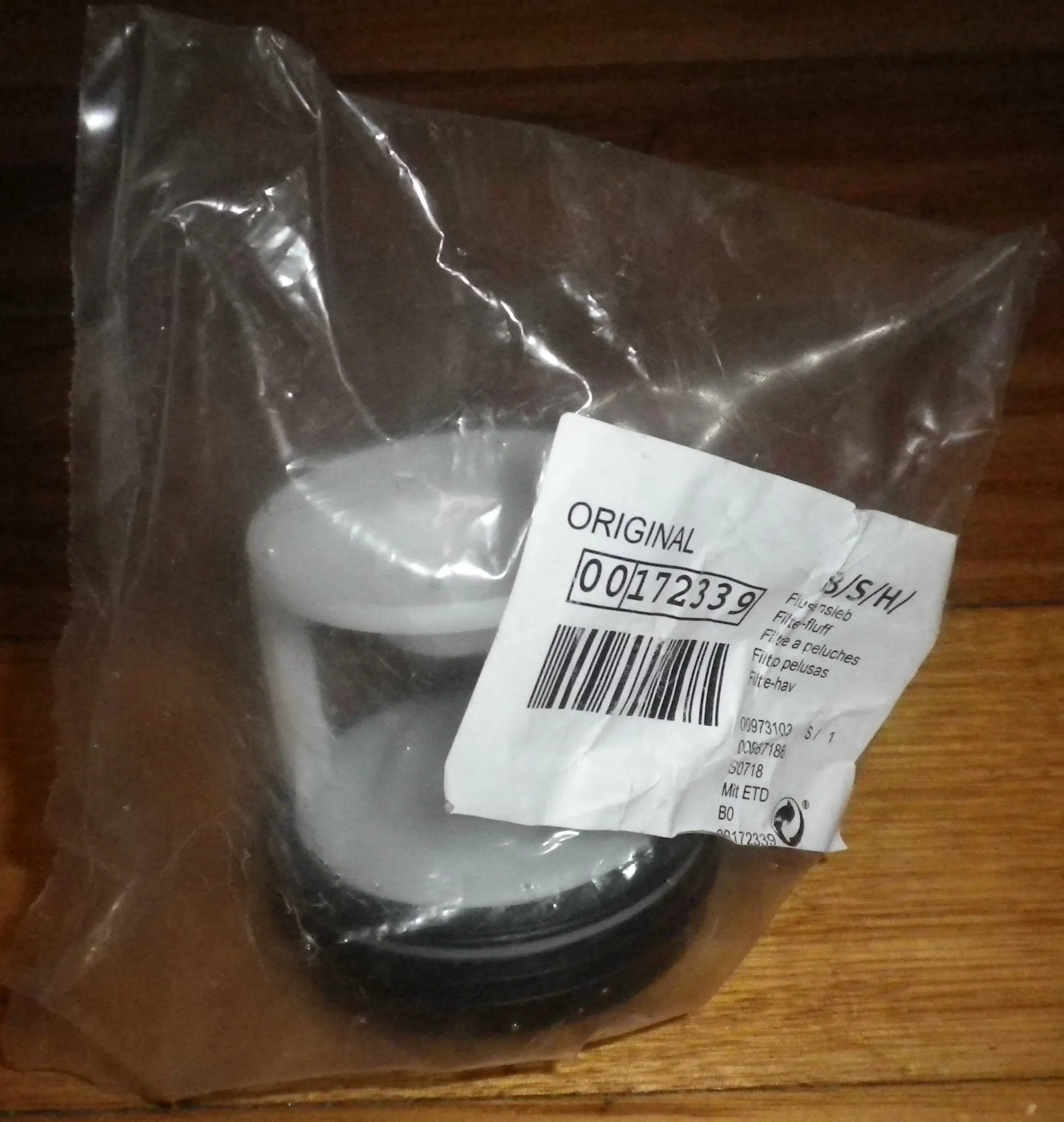 Early Bosch Front Loader Copreci Lint Filter - Part # 172339, 00172339