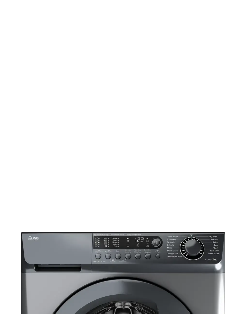 Ebac AWM96D2-SR 9Kg Freestanding Washing Machine