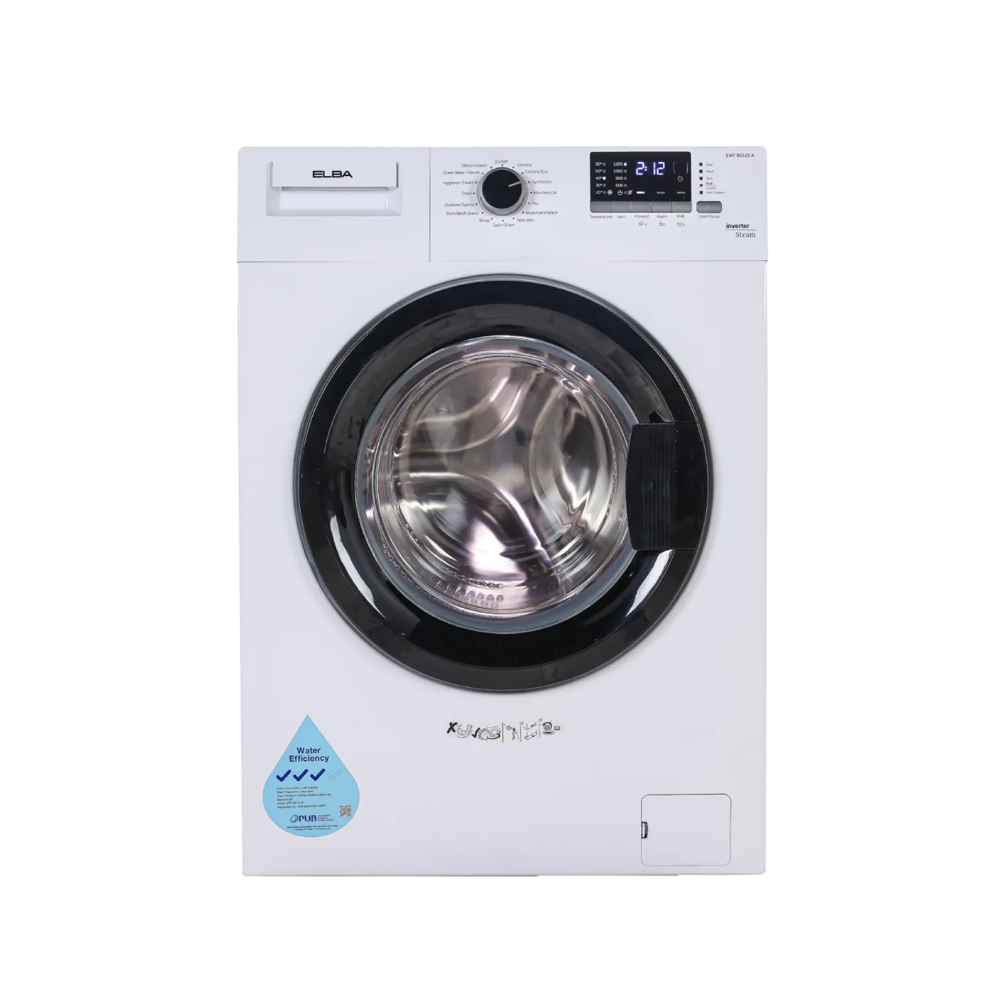 ELBA EWF 80121 A 8kg Front Load Washing Machine