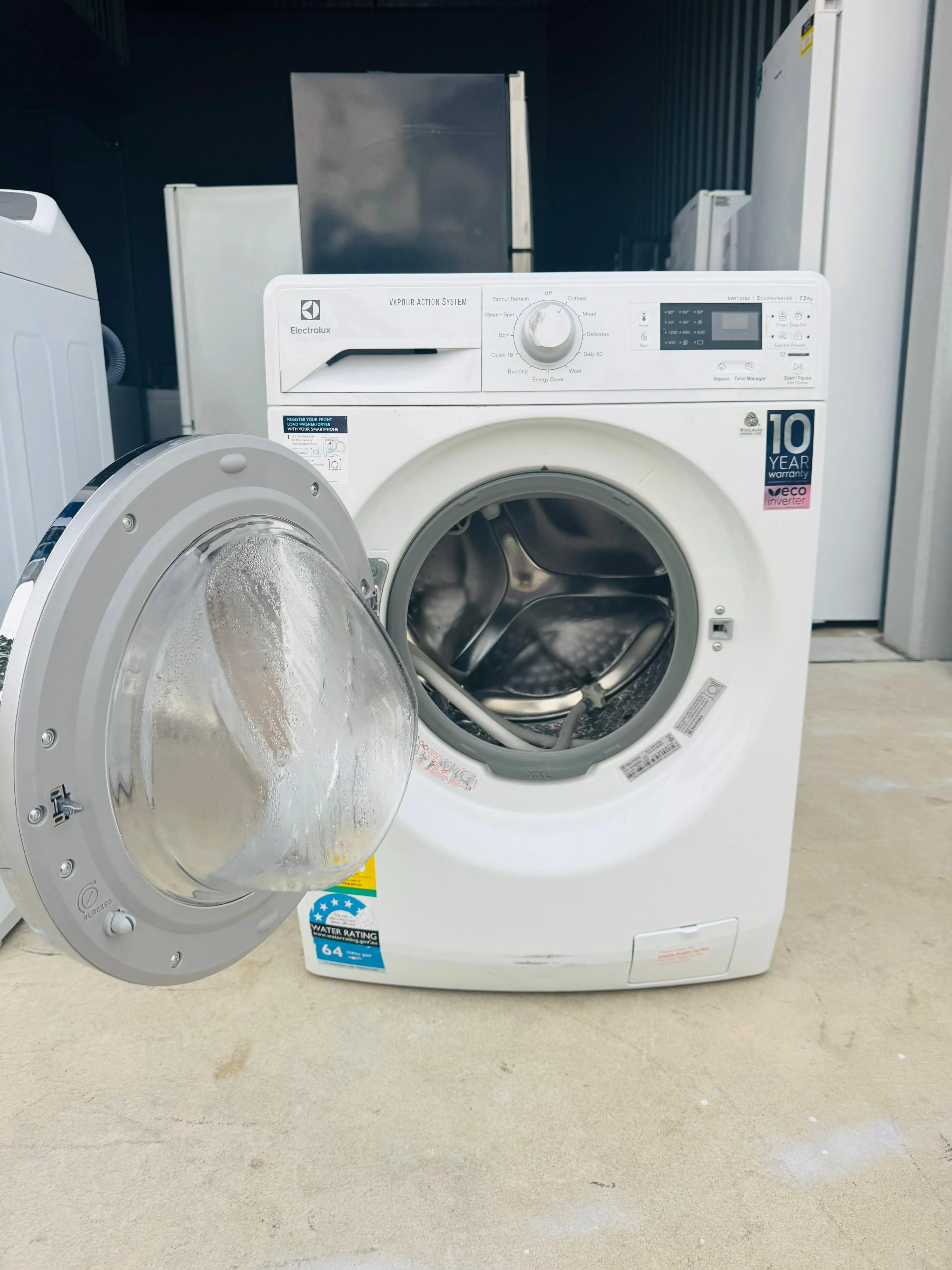 **ELECTROLUX 7.5KGS FRONT LOADER WASHING MACHINE**