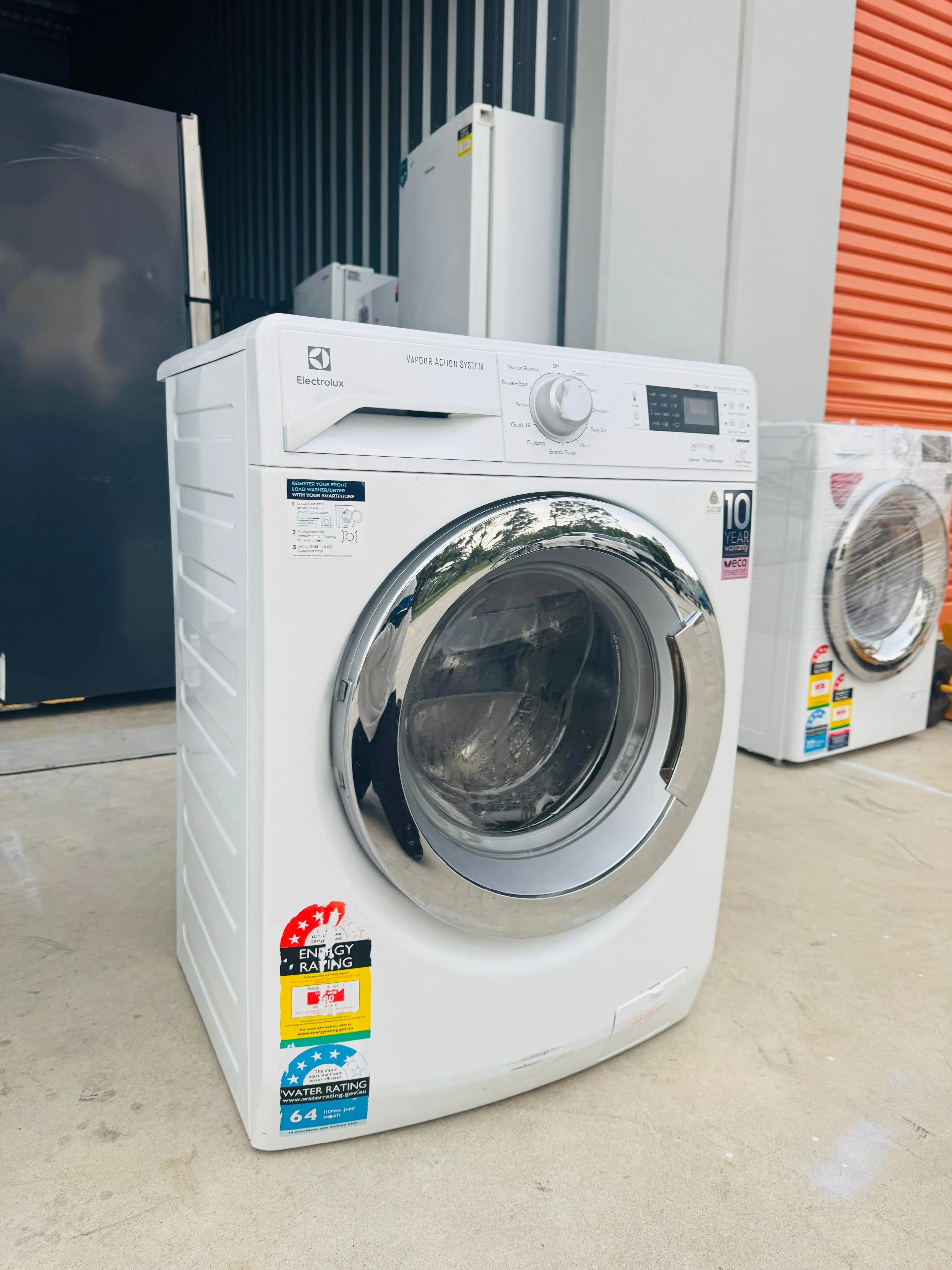 **ELECTROLUX 7.5KGS FRONT LOADER WASHING MACHINE**