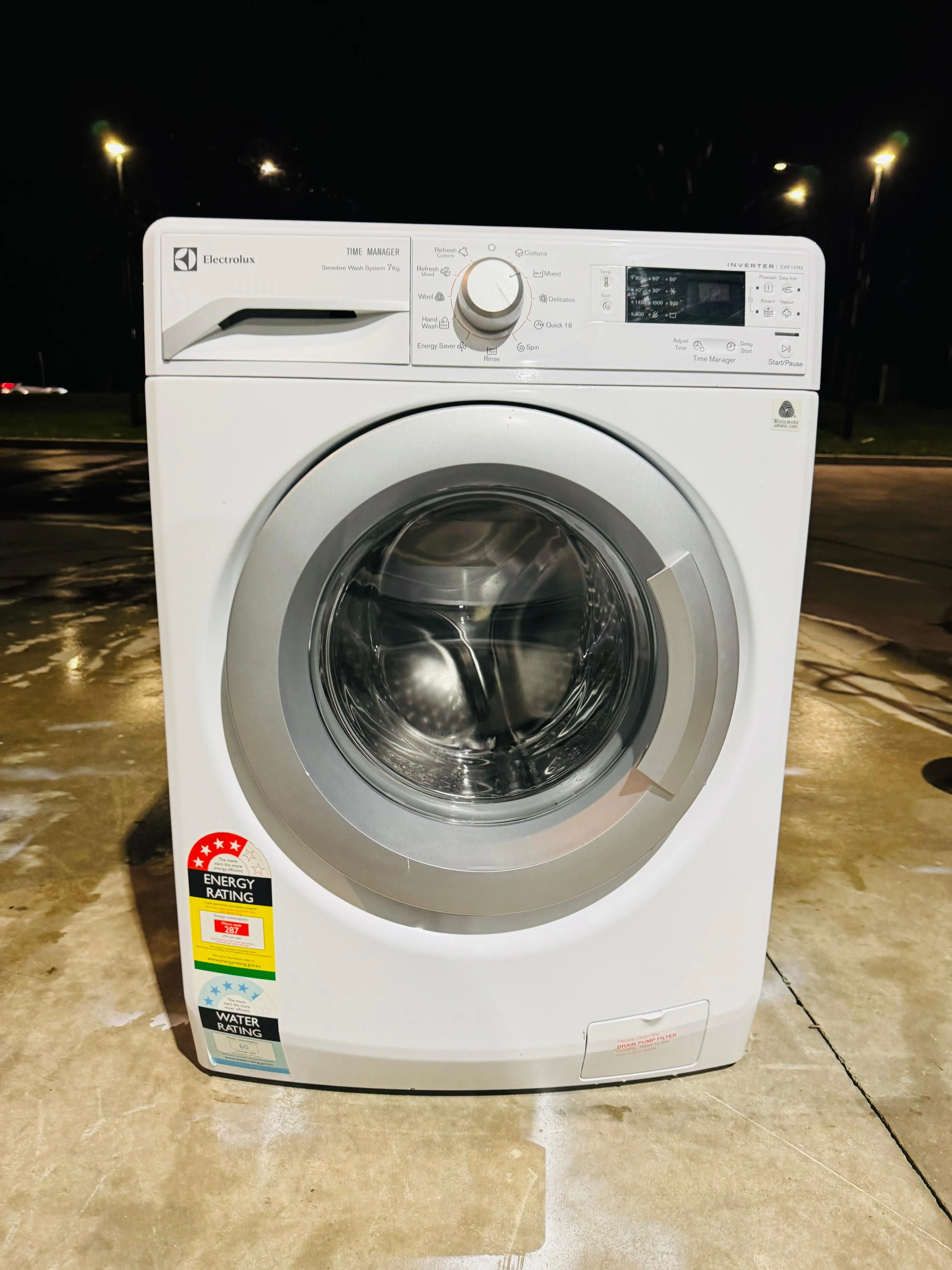 **ELECTROLUX 7KGS FRONT LOADER WASHING MACHINE**