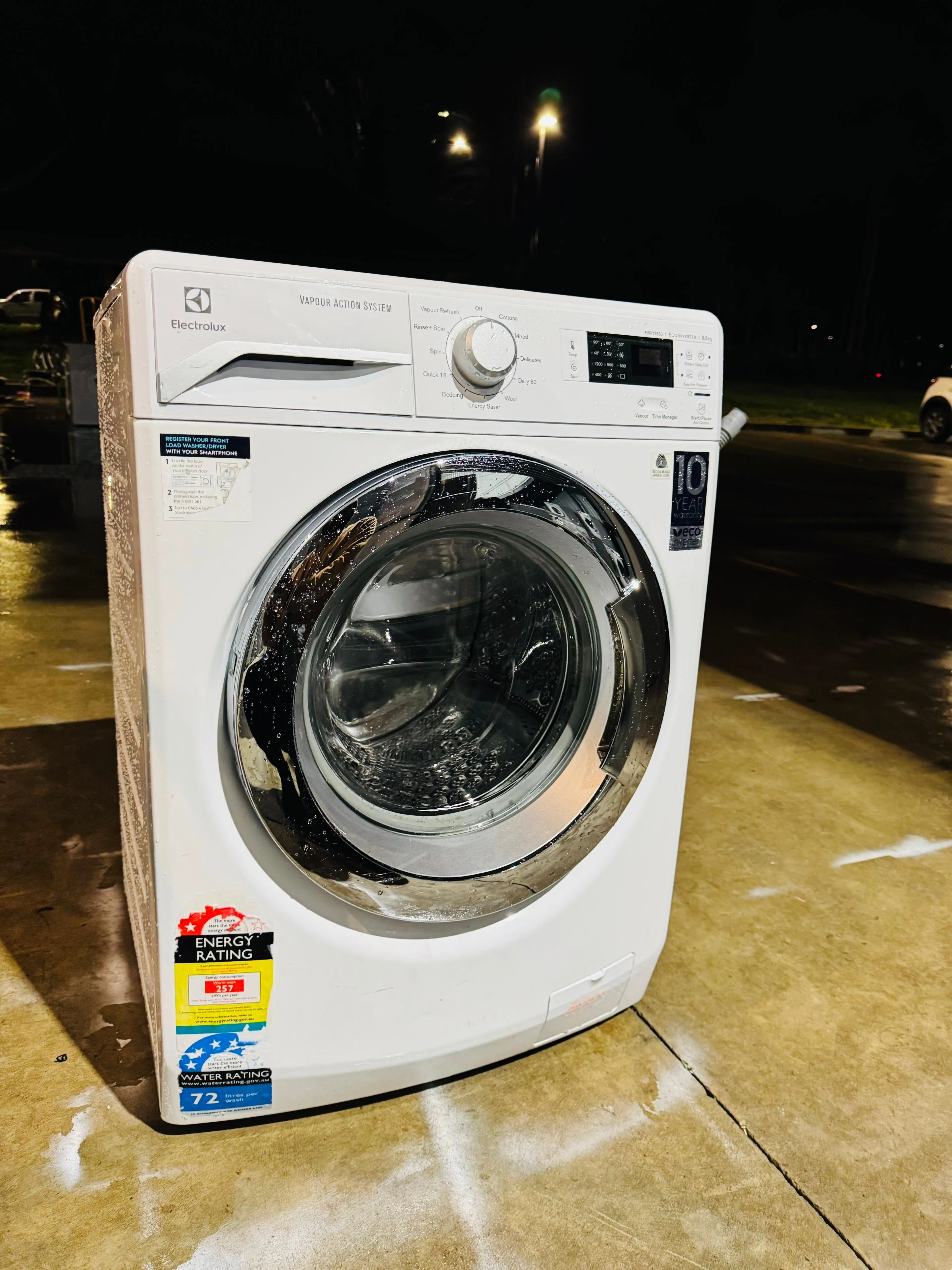 **ELECTROLUX 8.5 KGS FRONT LOADER WASHING MACHINE**