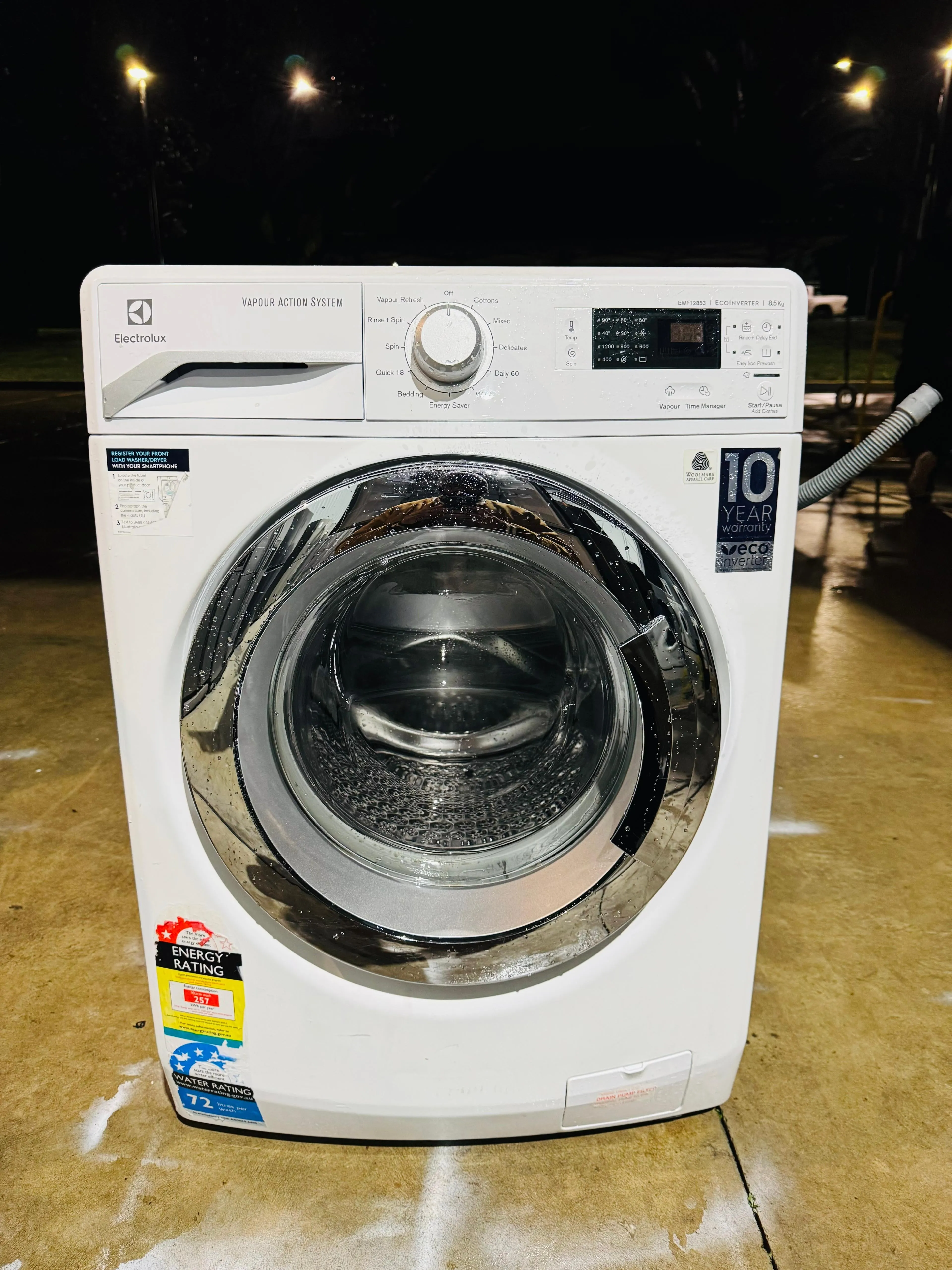 **ELECTROLUX 8.5 KGS FRONT LOADER WASHING MACHINE**