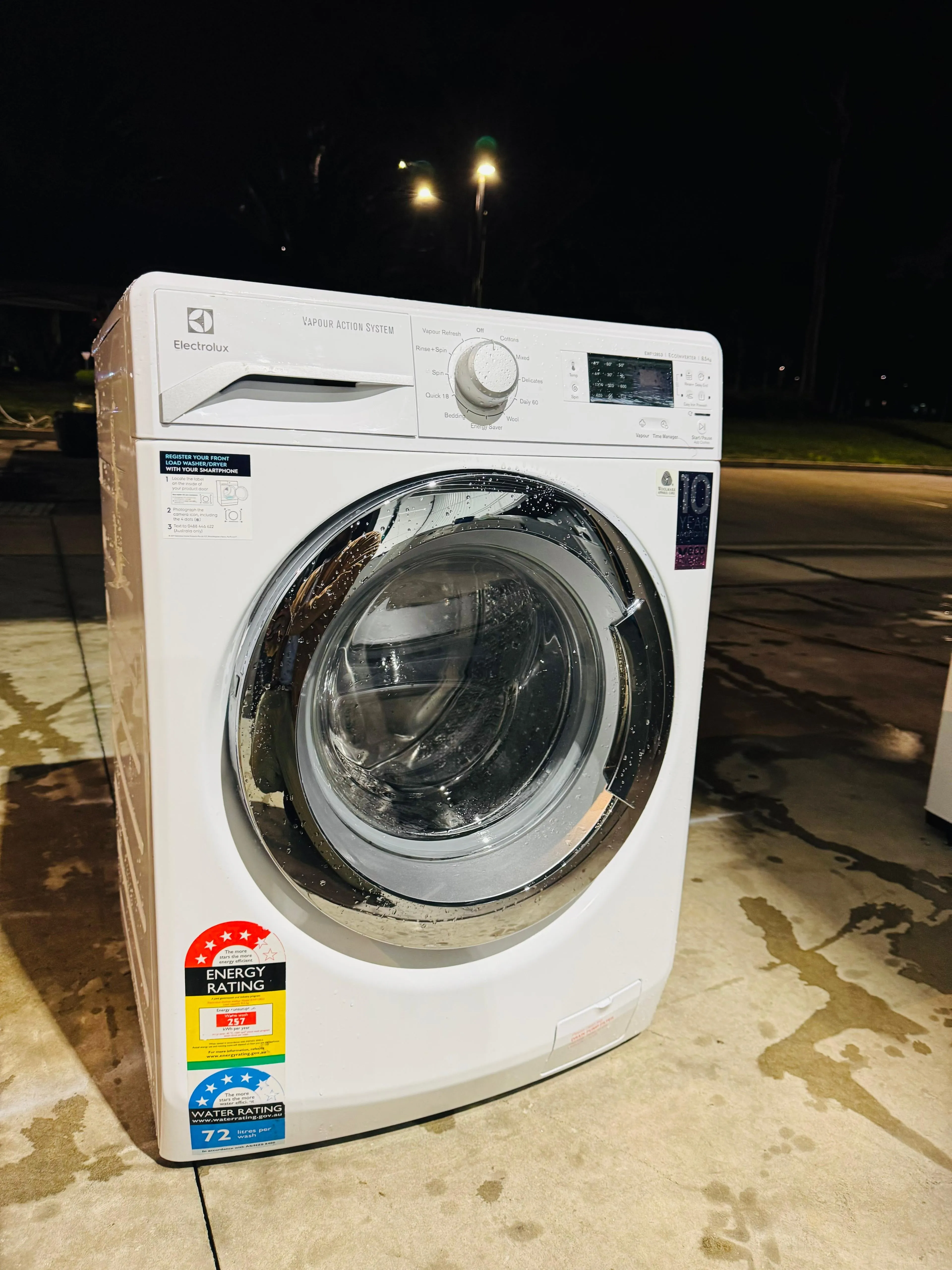 **ELECTROLUX 8.5 KGS FRONT LOADER WASHING MACHINE**