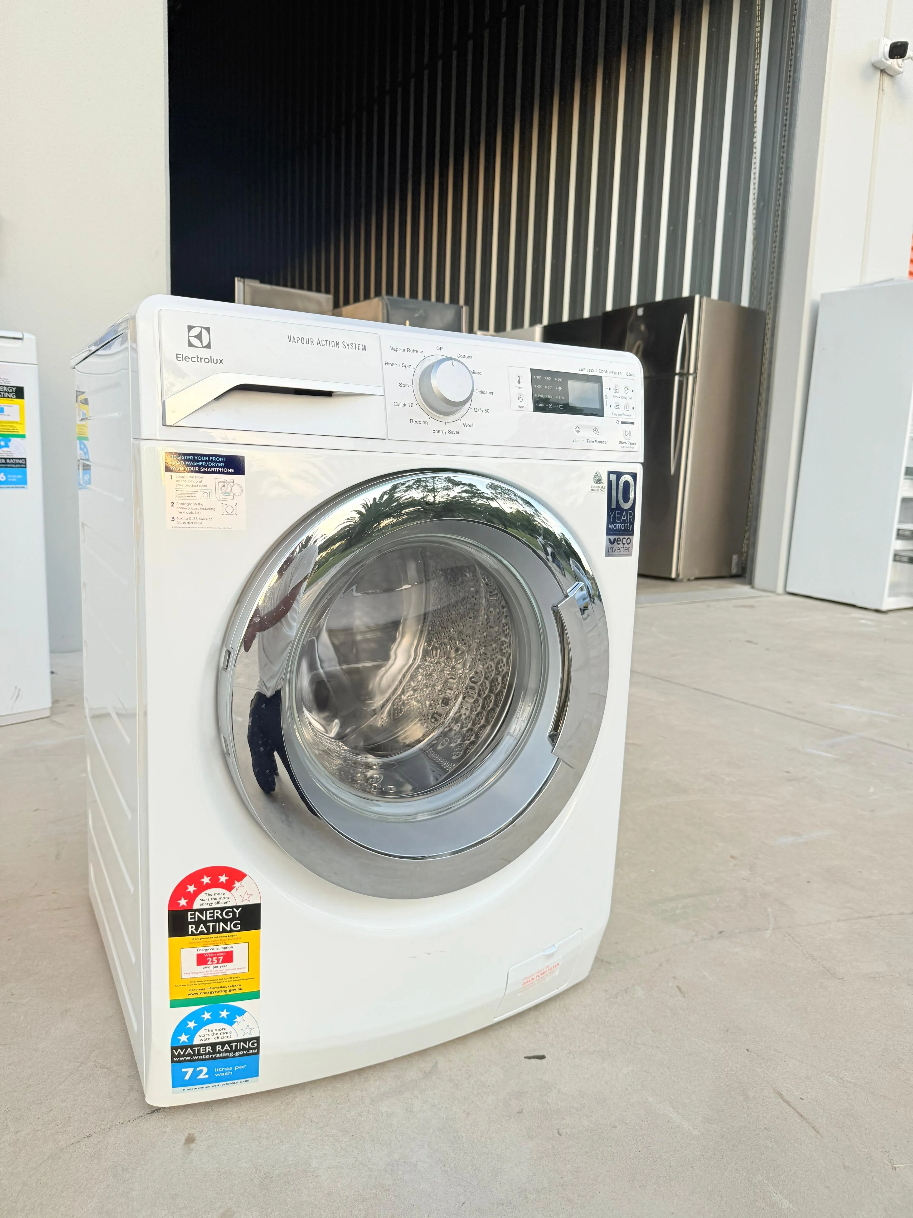 **ELECTROLUX 8.5KGS FRONT LOADER WASHING MACHINE**