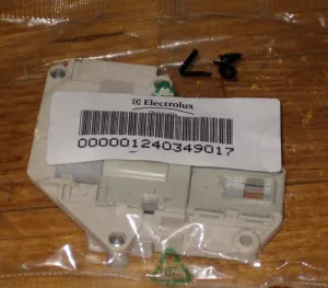 Electrolux Front Loader Door Interlock Switch Part # 1240349017, 1240349-01/7