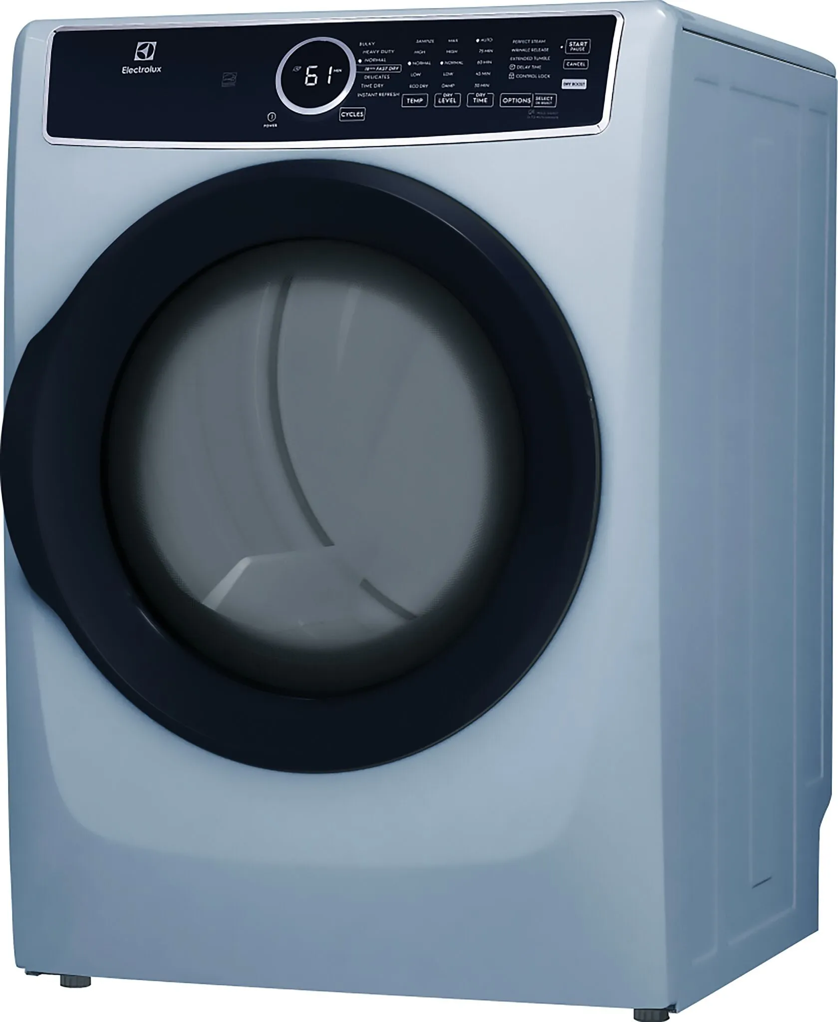 Electrolux Glacier Blue Front Load Perfect Steam Gas Dryer with Instant Refresh (8.0 Cu. Ft.) - ELFG7437AG
