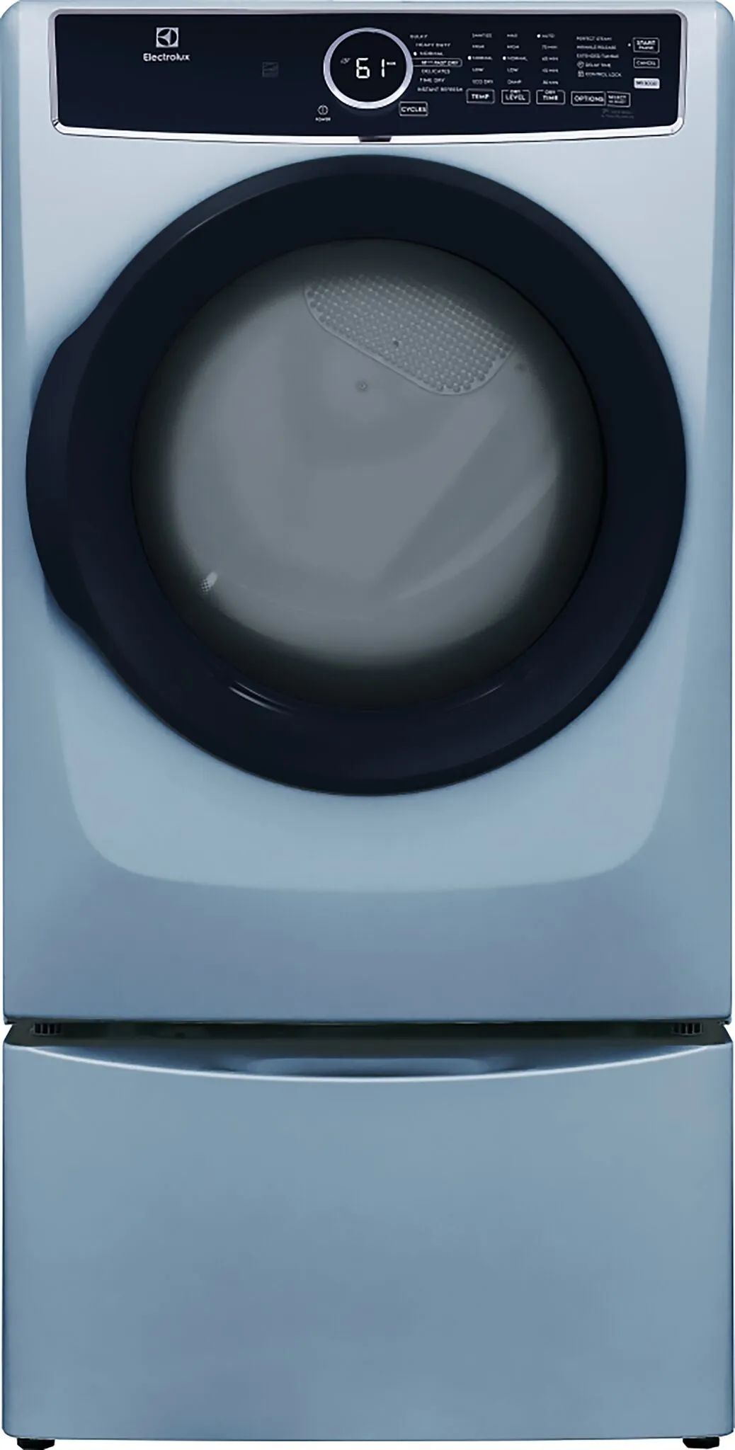 Electrolux Glacier Blue Front Load Perfect Steam Gas Dryer with Instant Refresh (8.0 Cu. Ft.) - ELFG7437AG