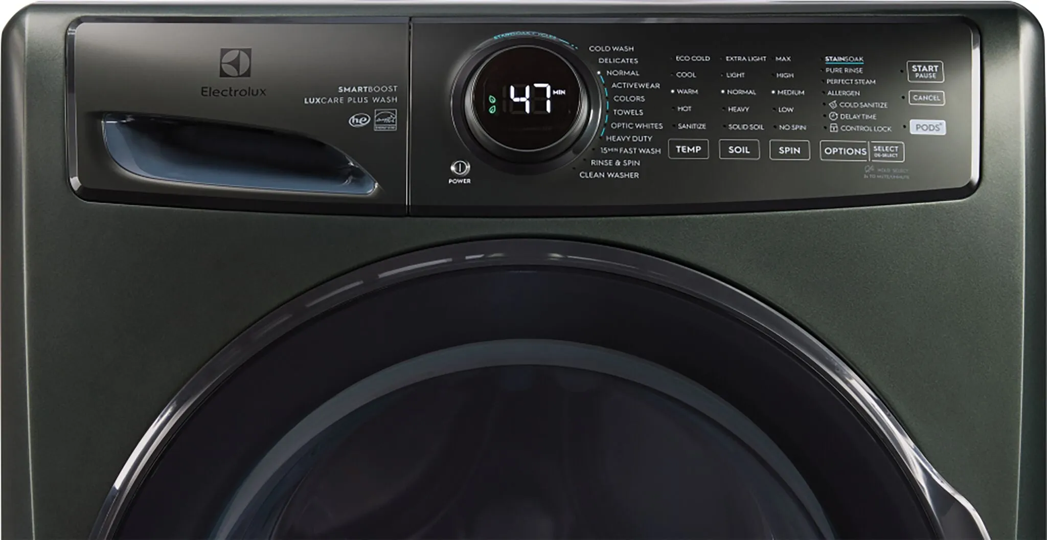Electrolux Green Front Load Perfect Steam Washer with LuxCare (5.2 Cu. Ft.) - ELFW7738AA