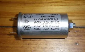 Electrolux, Simpson Dryer 8uF 425Volt Motor Start/Run Capacitor - Part # 8581330151011