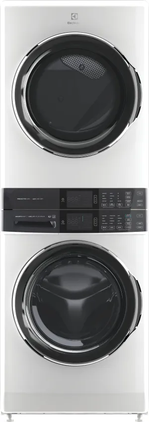 Electrolux White Laundry Tower with SmartBoost Washer (5.2 Cu.Ft) & Electric Dryer (8 Cu.Ft) - ELTE760CAW